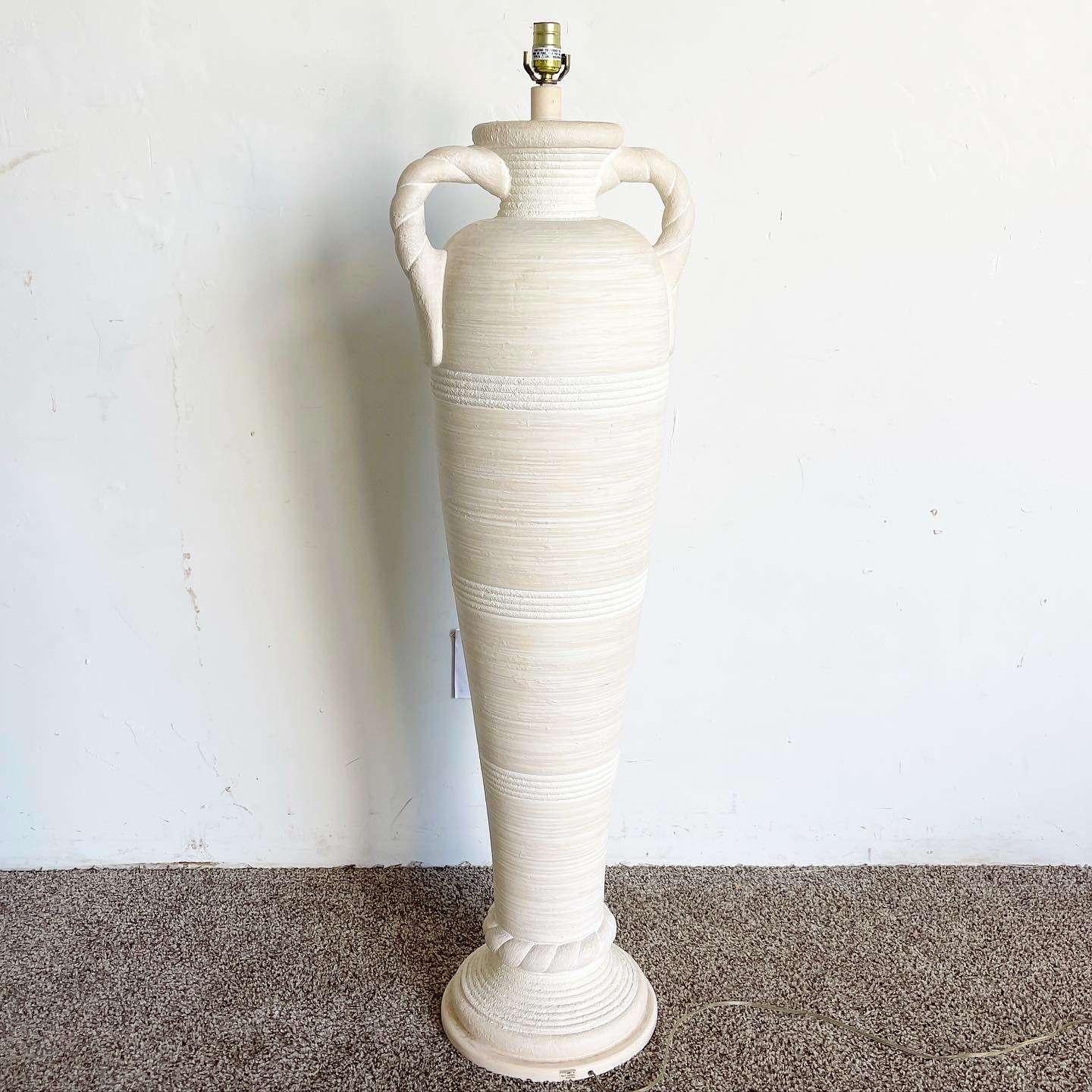 Postmodern Ceramic Vase With Handles Floor Lamp by Pacific Coast Lighting For Sale 2