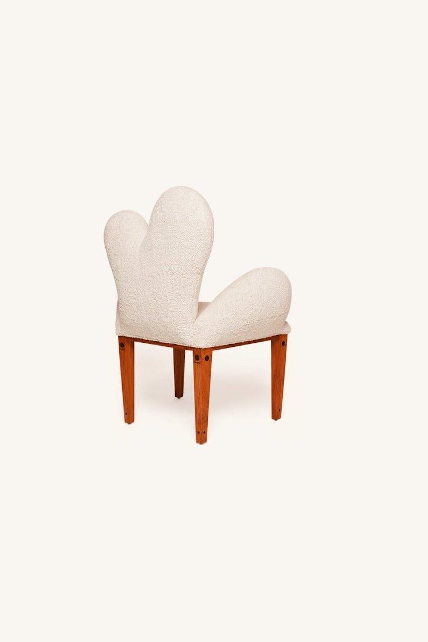 Bouclé Postmodern Chair by Joaquin Gasgonia, Balaico Arete-Ugma