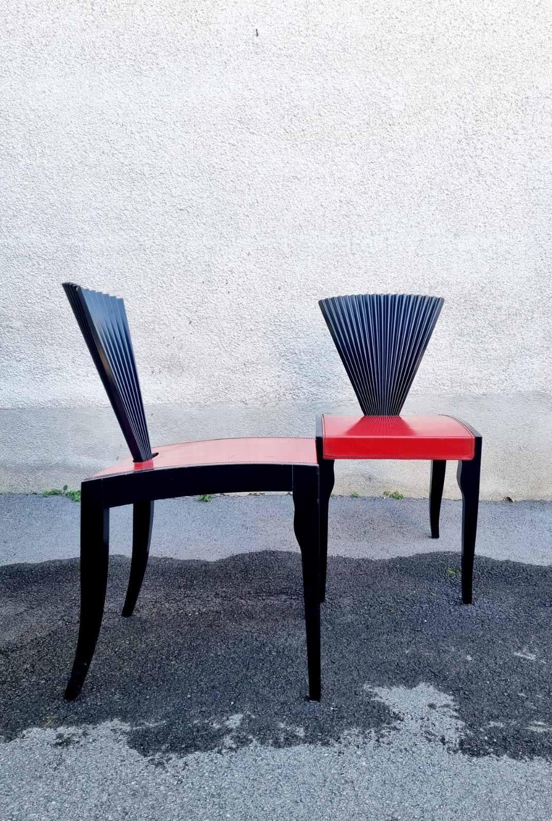 Postmodern Chairs Designed by Emanuelle Zenere for Cattelan, Italy 90s For Sale 3