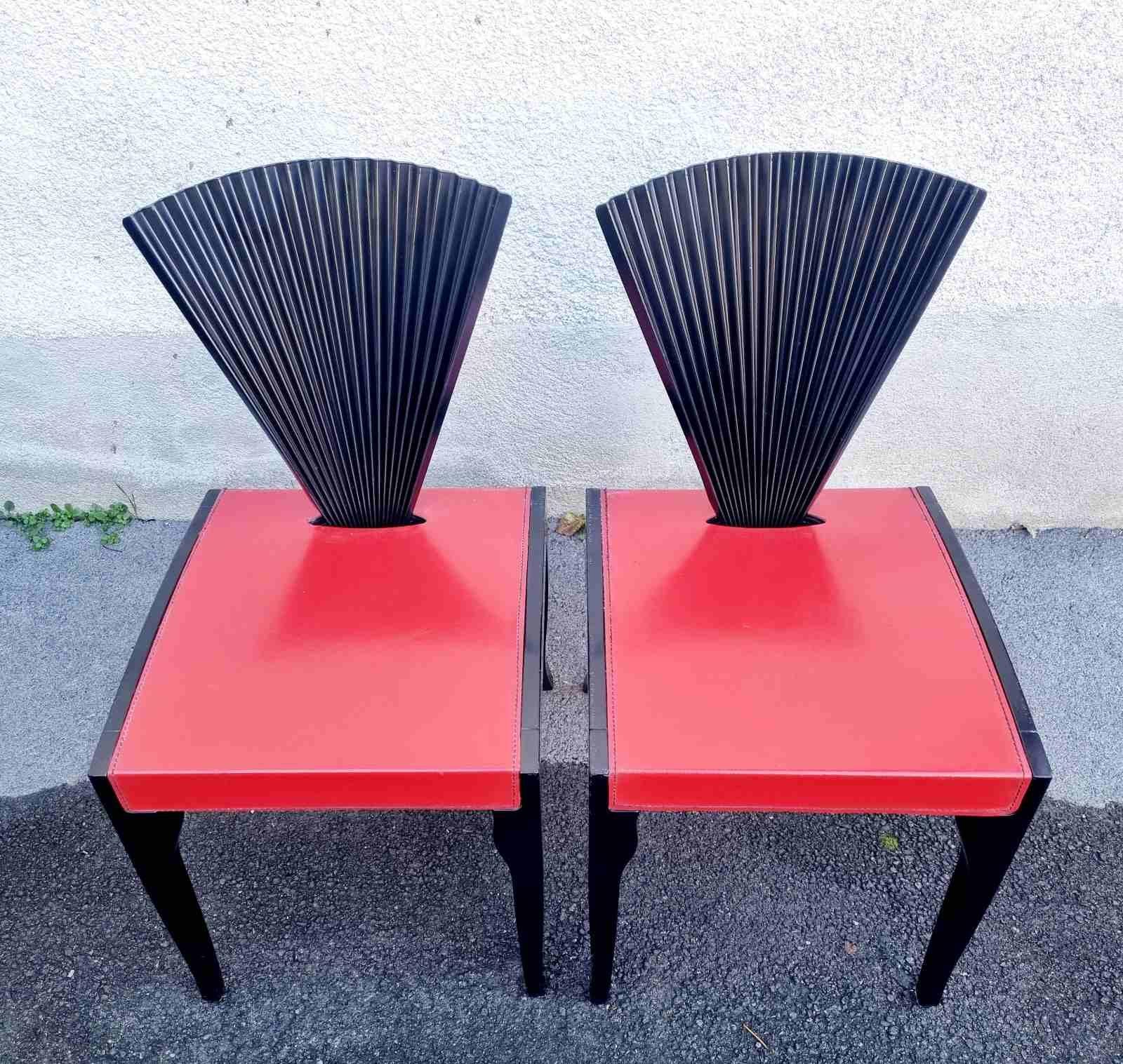 Postmodern Chairs Designed by Emanuelle Zenere for Cattelan, Italy 90s For Sale 6