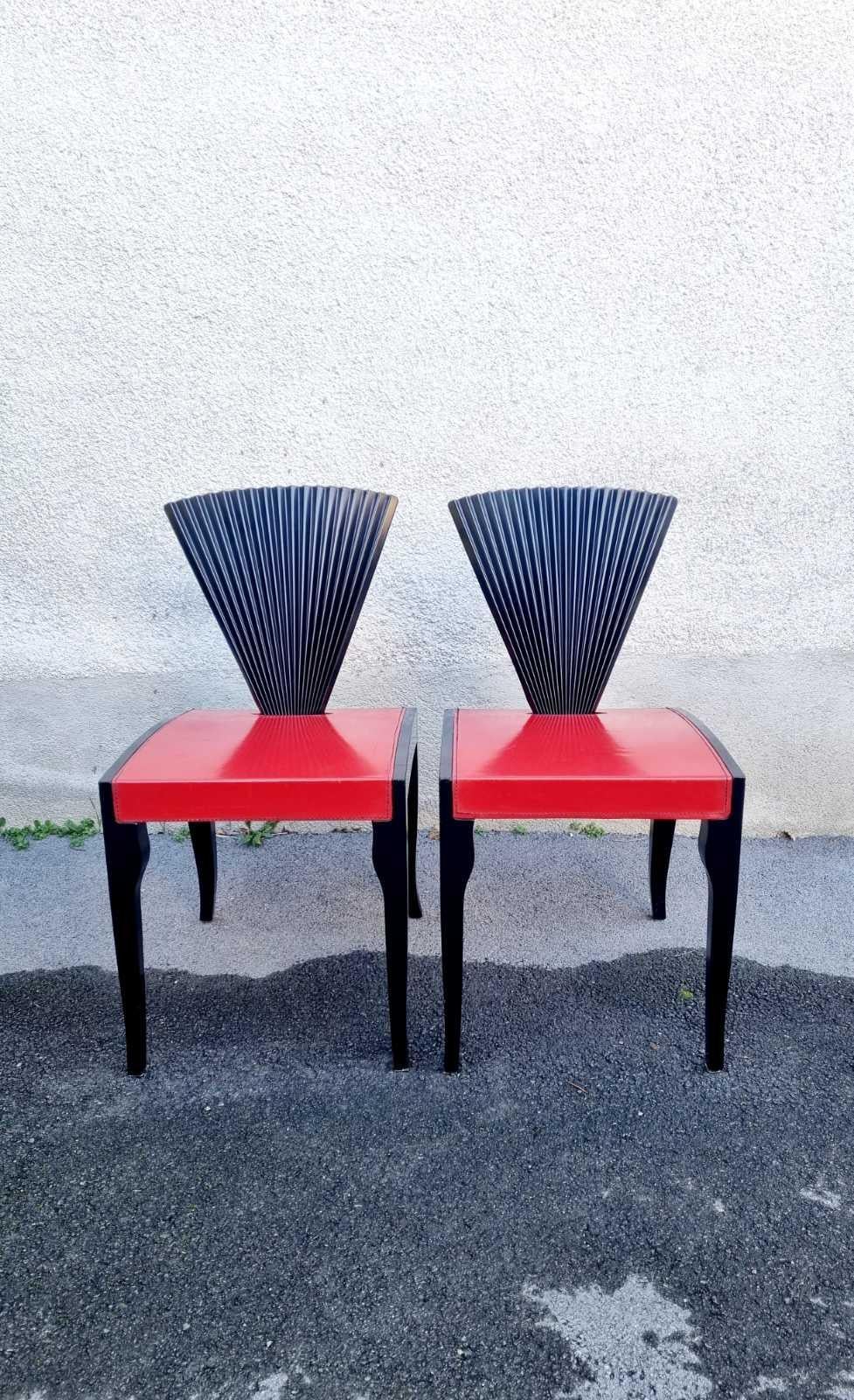Postmodern Chairs Designed by Emanuelle Zenere for Cattelan, Italy 90s For Sale 7