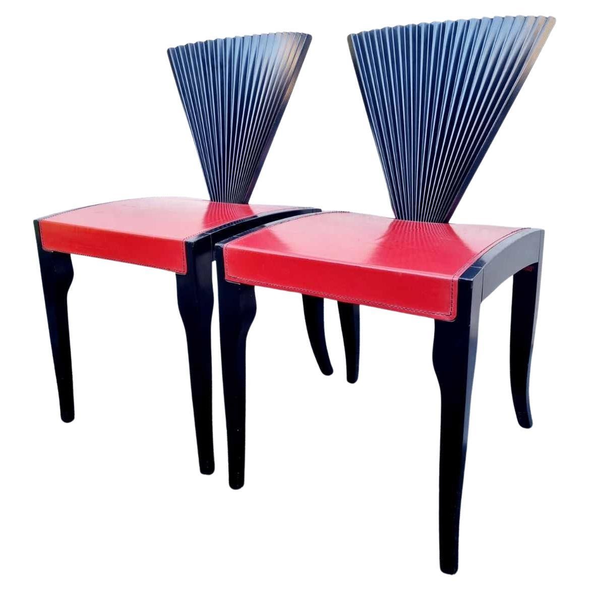 Postmodern Chairs Designed by Emanuelle Zenere for Cattelan, Italy 90s For Sale