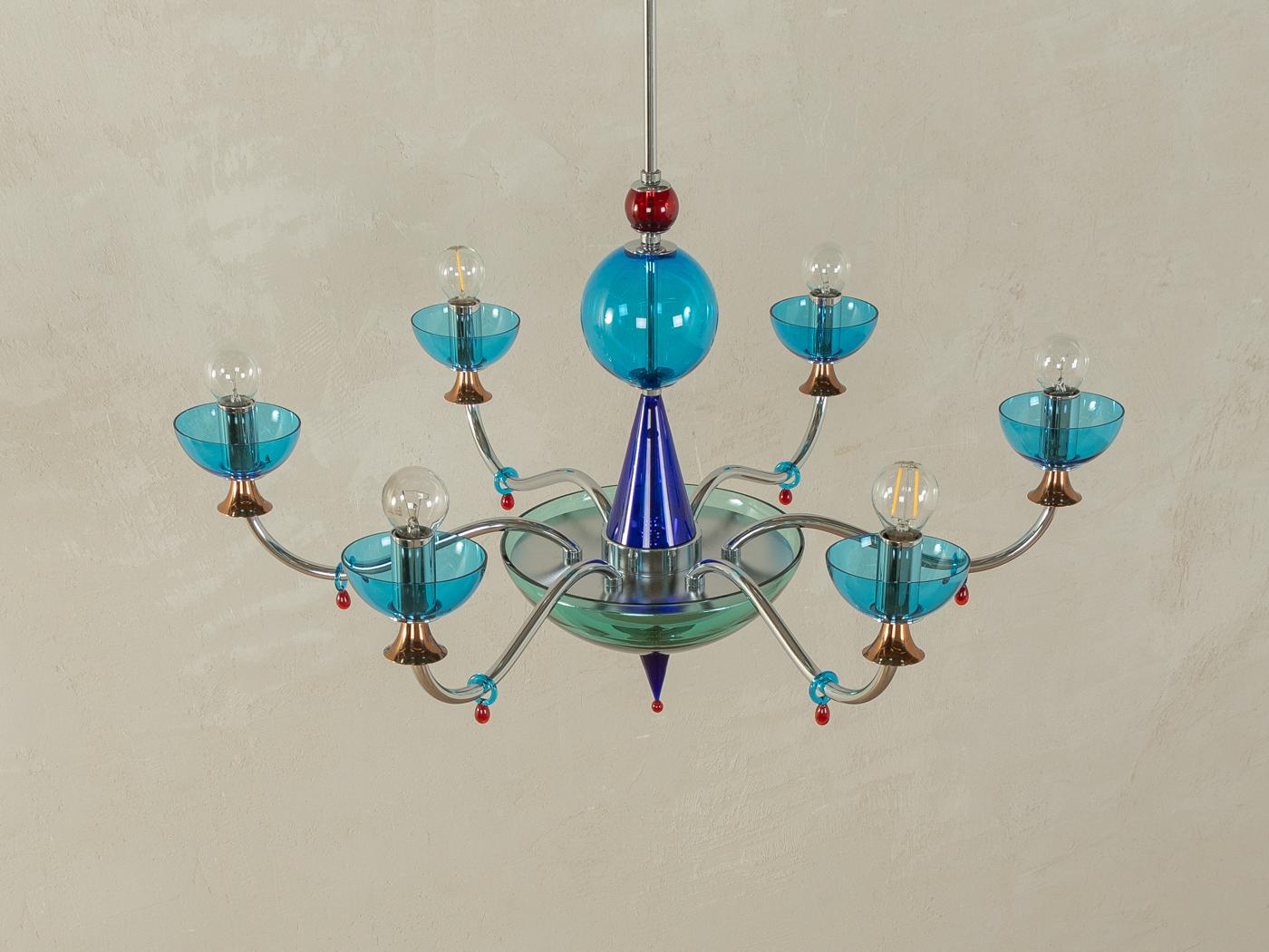 Postmodern chandelier For Sale 3