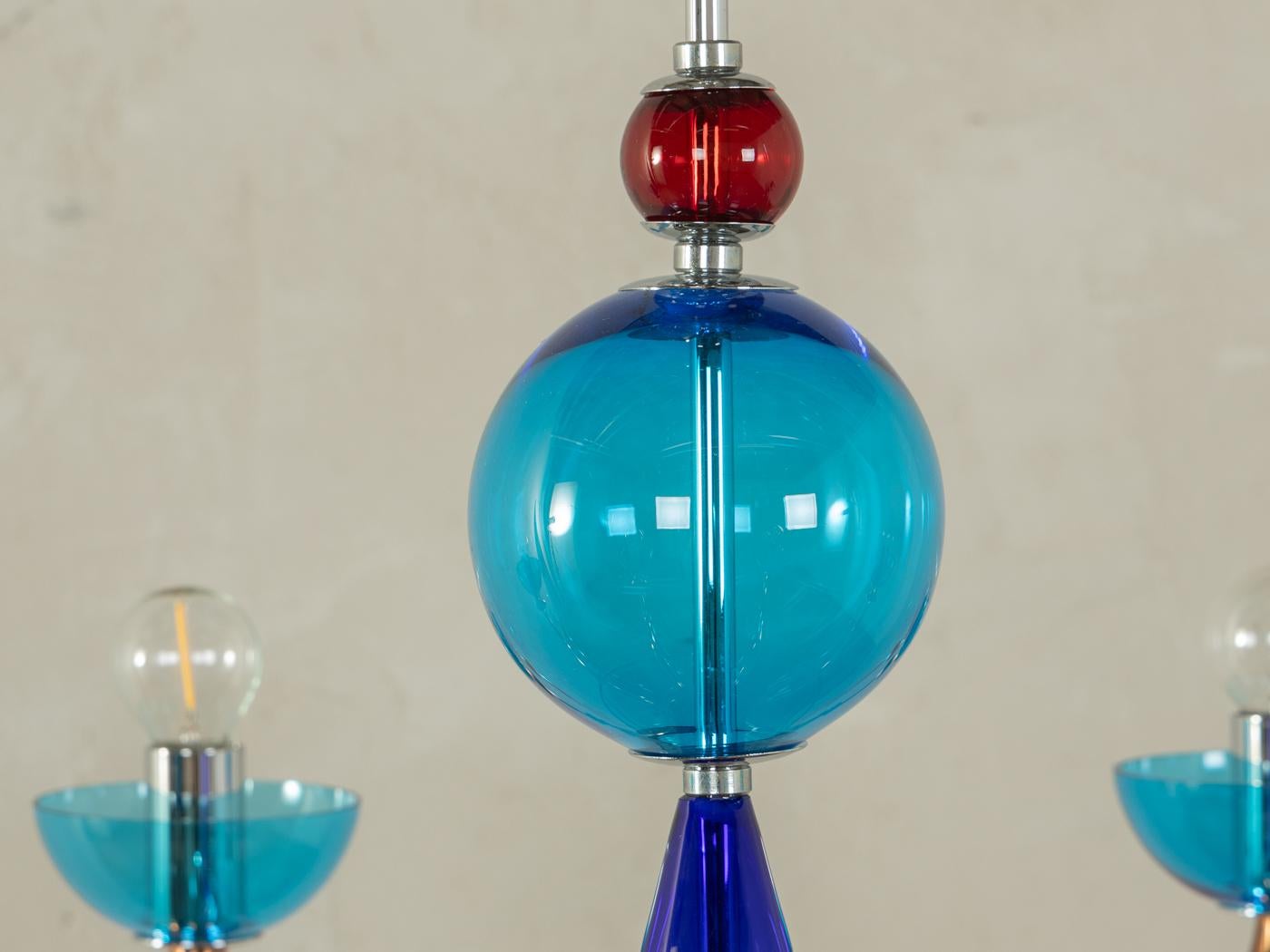 Late 20th Century Postmodern chandelier For Sale