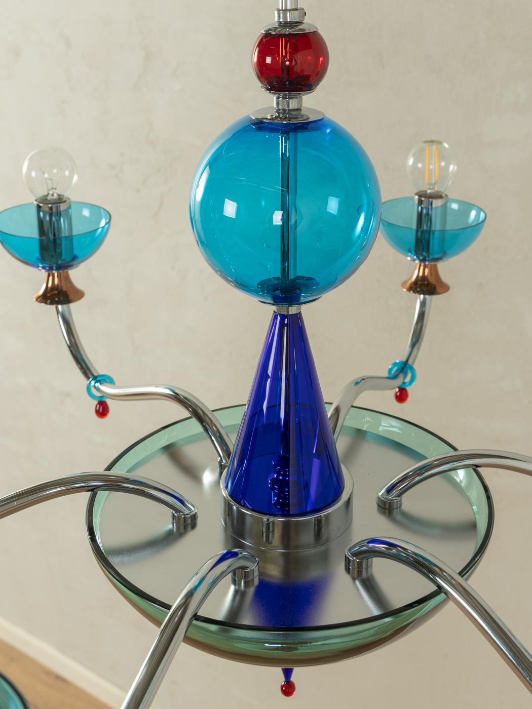 Postmodern chandelier For Sale 1