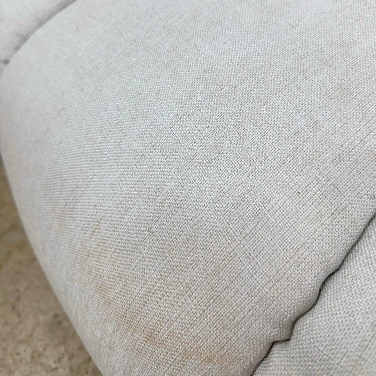 Postmodern Channeled Scalloped Beige Fabric Sections Sofa - 6 Pieces For Sale 5