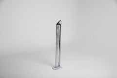 Postmodern Chrome and Marble CD Tower, 1980s