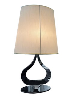 Postmoderne Chrom-Tropfenförmige Tischlampe