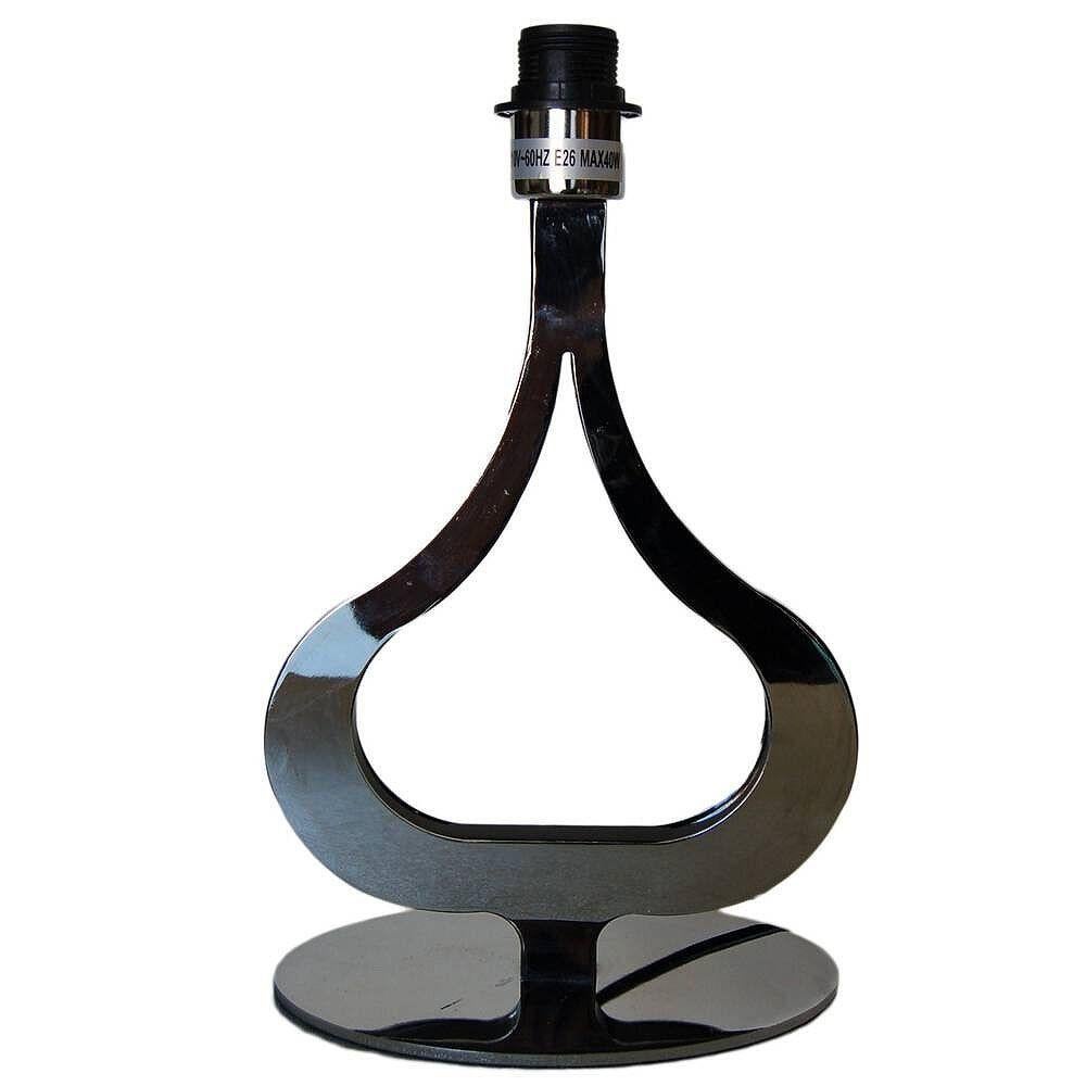 Postmodern Chrome Tear Drop Shaped Table Lamp In Excellent Condition For Sale In Van Nuys, CA