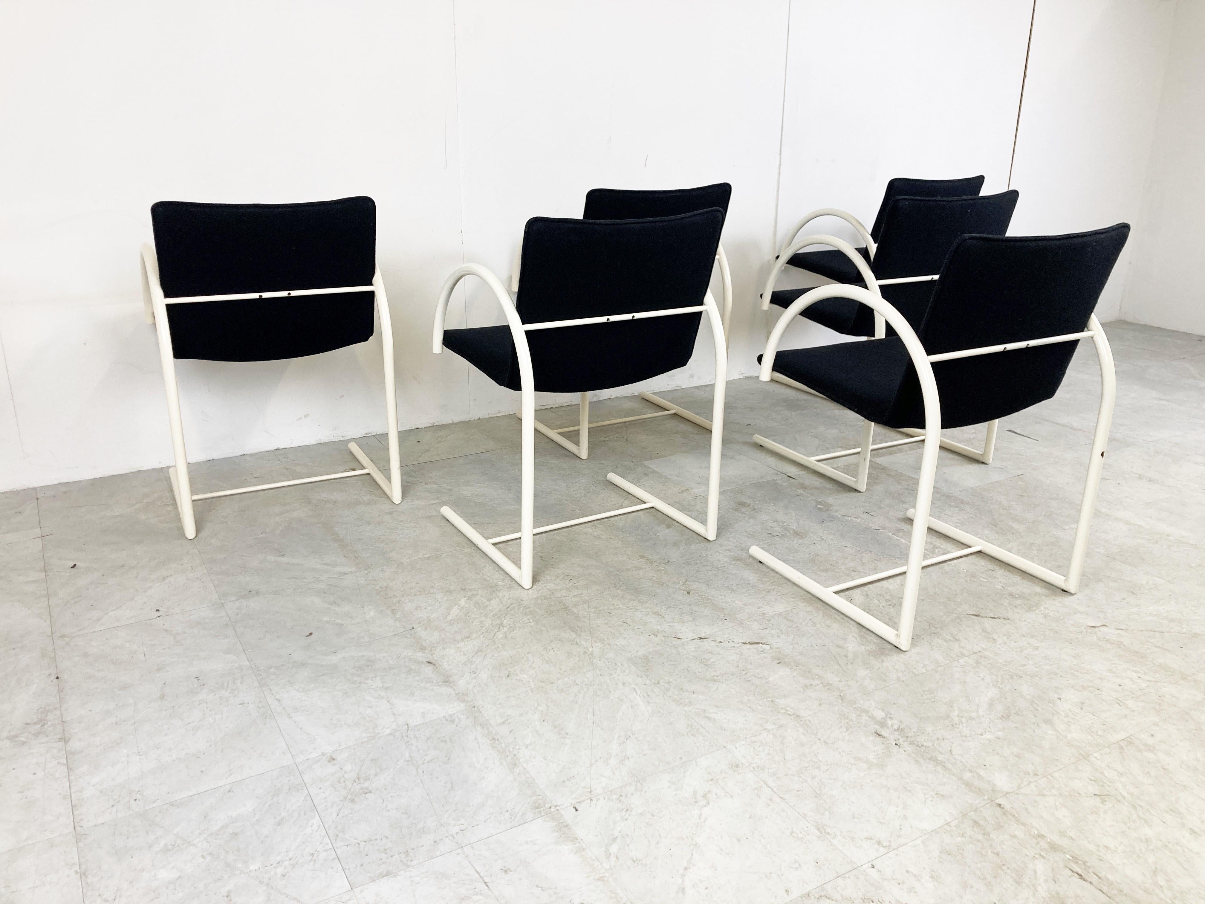 Postmodern Cirkel Dining Chairs by Metaform, 1980s, Set of 6 For Sale 4