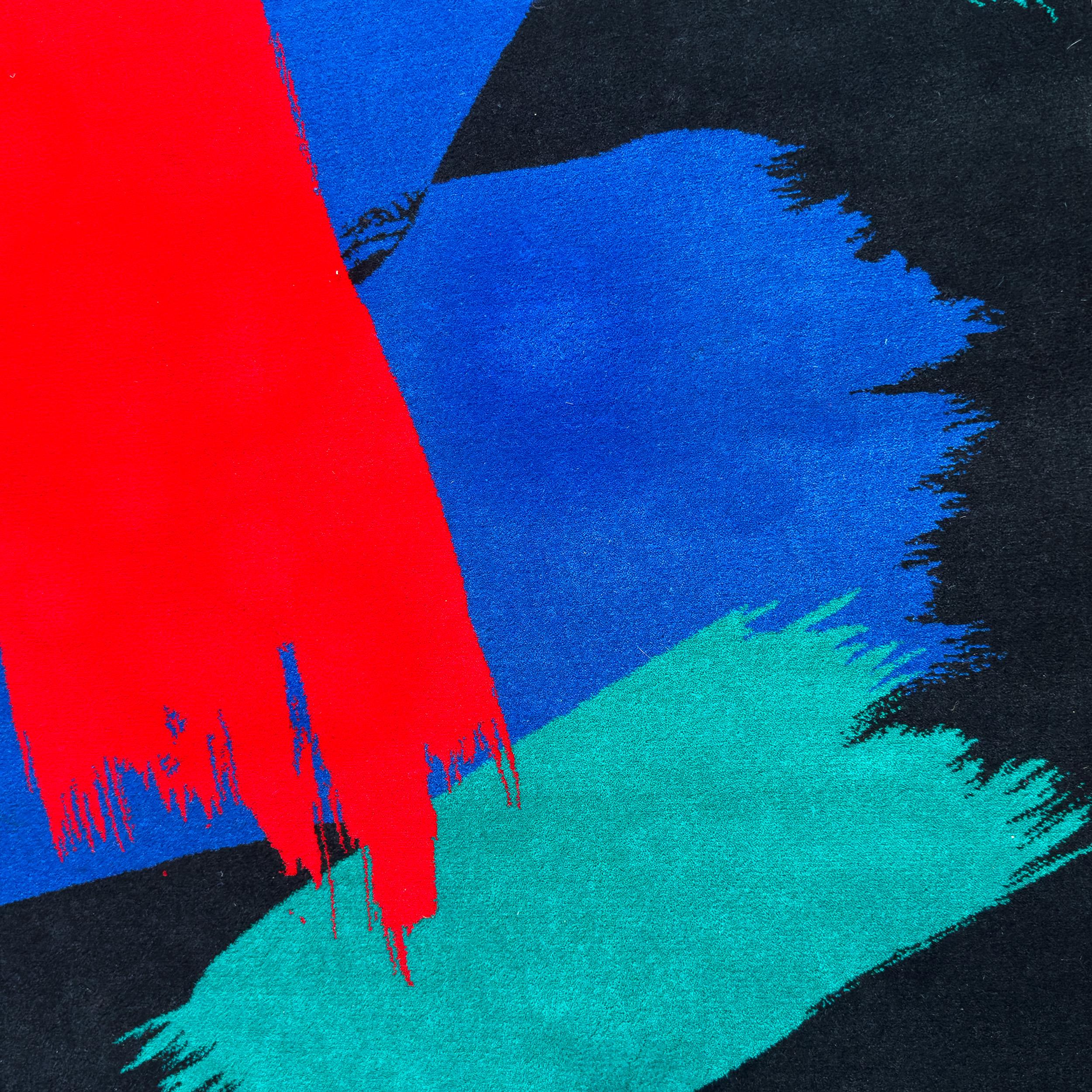 Postmodern “City” Rug by Zofia Rostad for Louis de Poortere État moyen - En vente à Brooklyn, NY