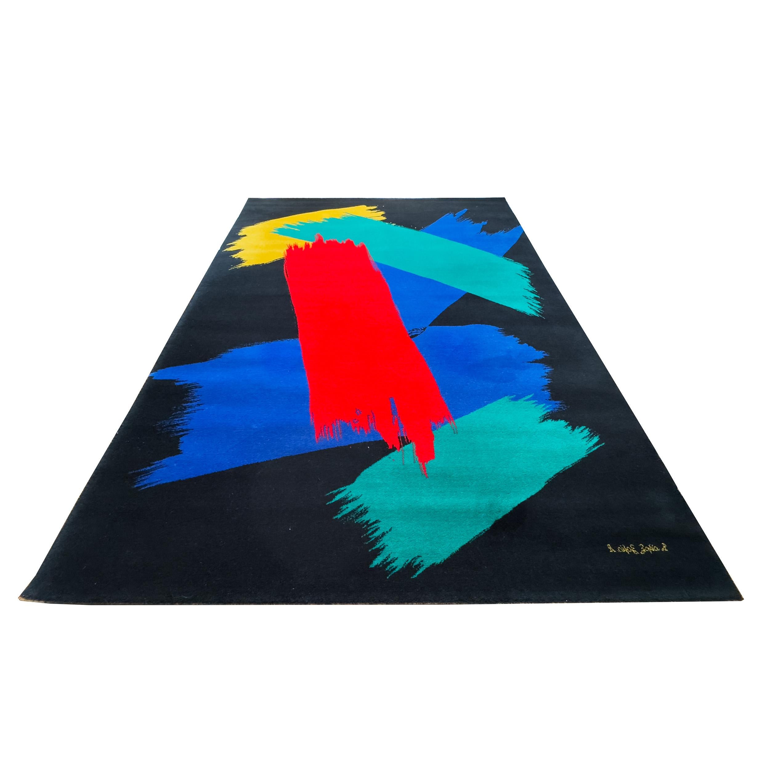 Postmodern “City” Rug by Zofia Rostad for Louis de Poortere en vente 1