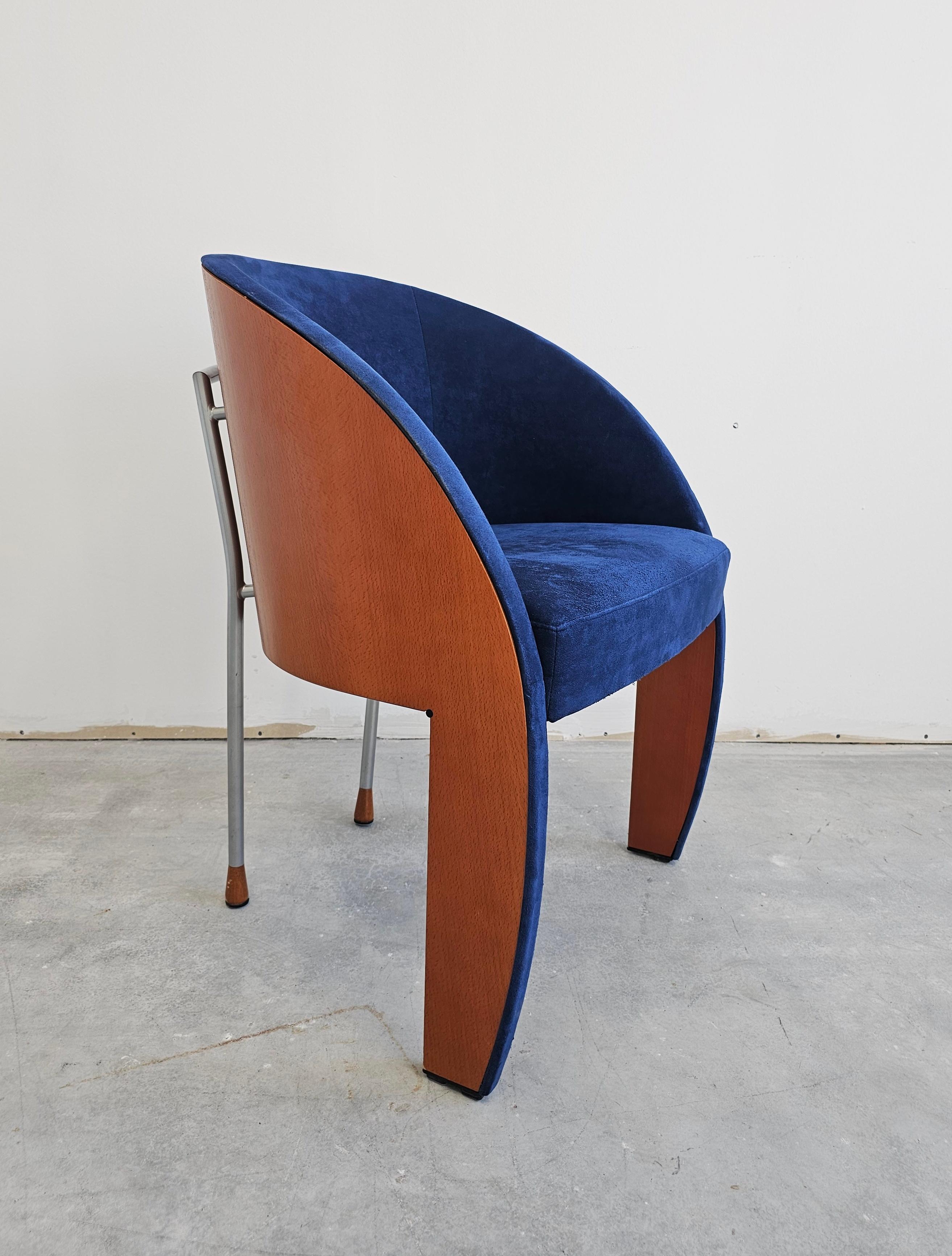 Post-Modern Postmodern Club or Side Chairs by Ligne Roset, France 1980s For Sale