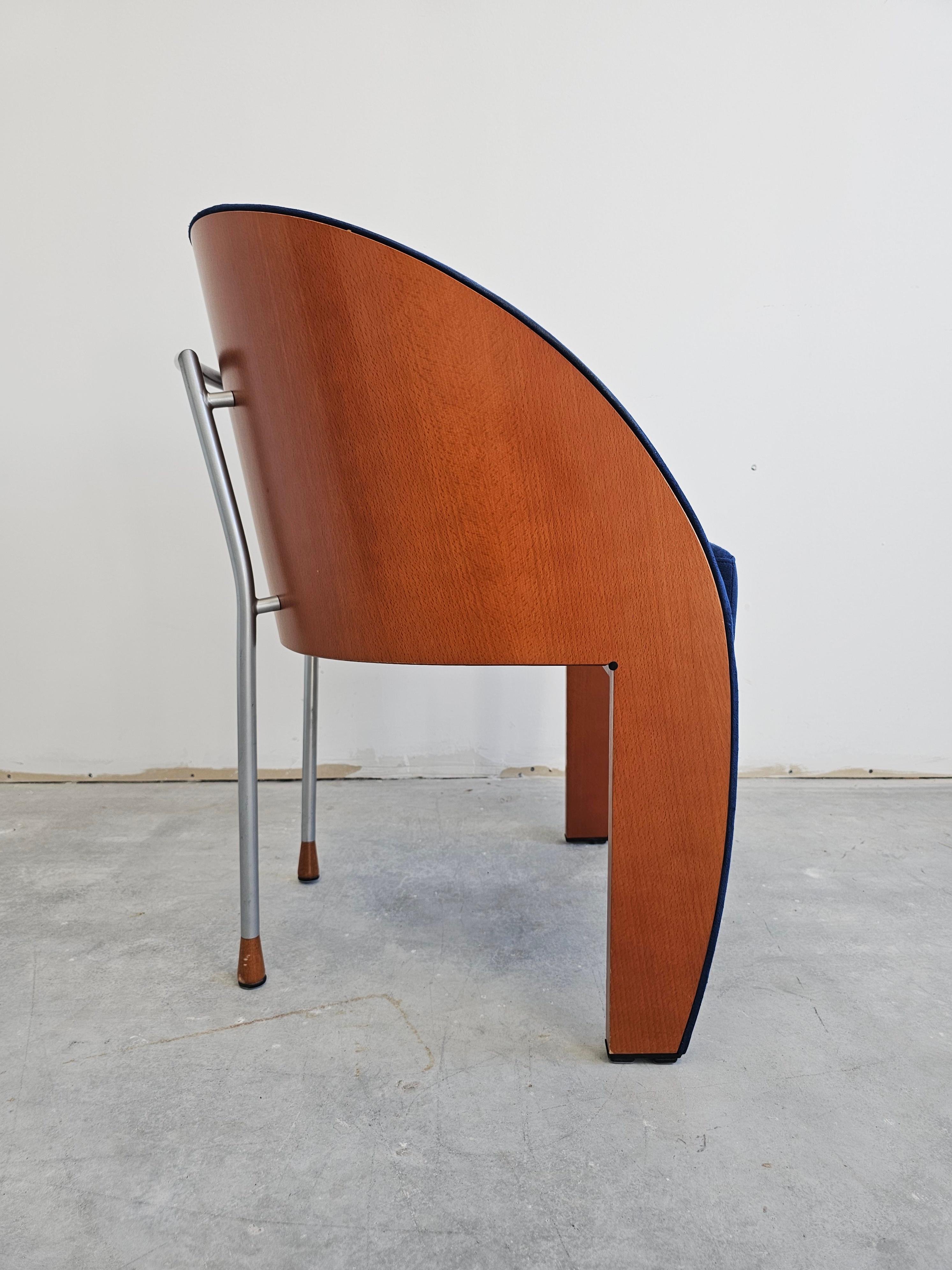 Postmodern Club or Side Chairs by Ligne Roset, France 1980s In Good Condition For Sale In Beograd, RS