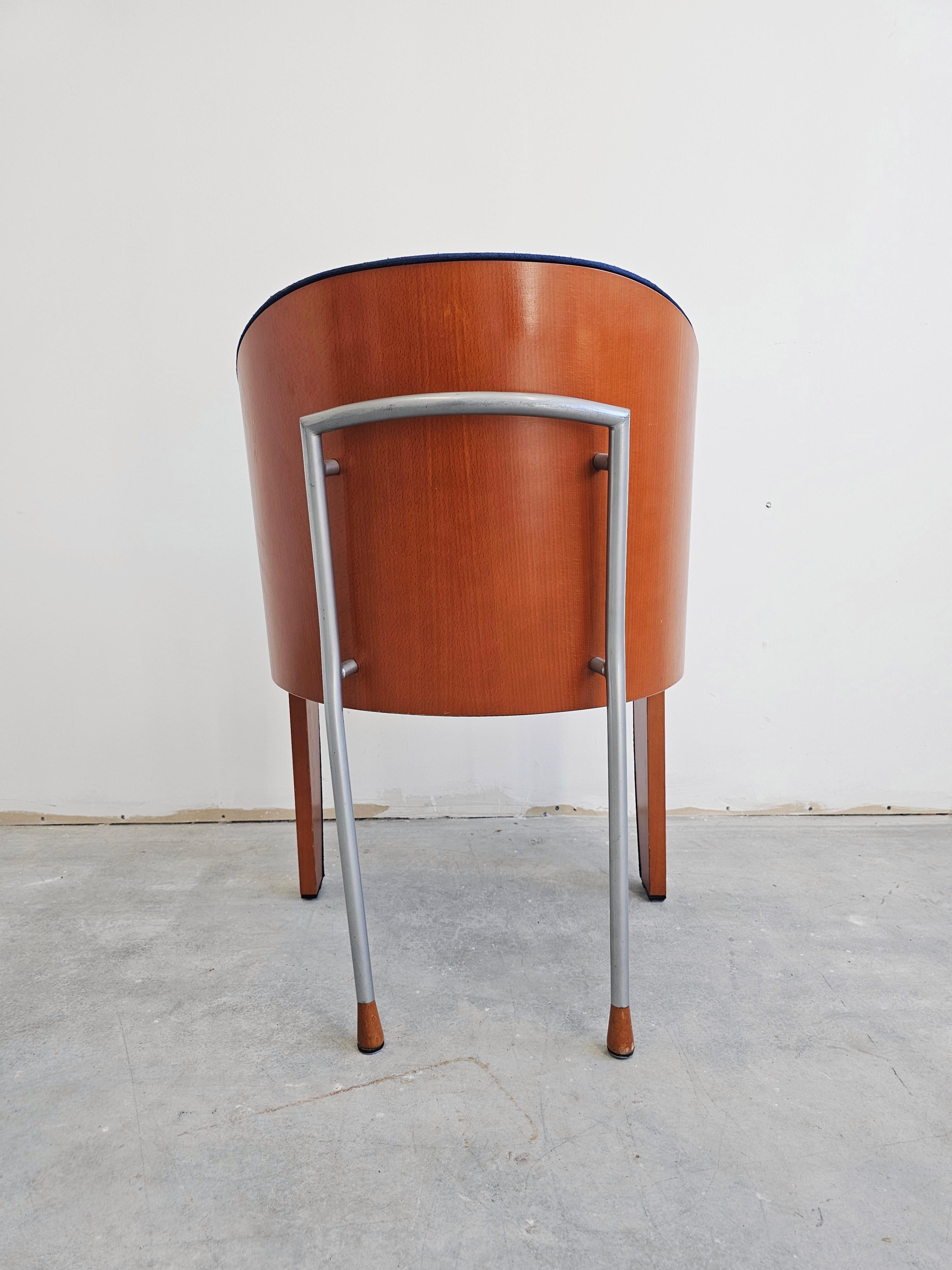 Postmodern Club or Side Chairs by Ligne Roset, France 1980s For Sale 2