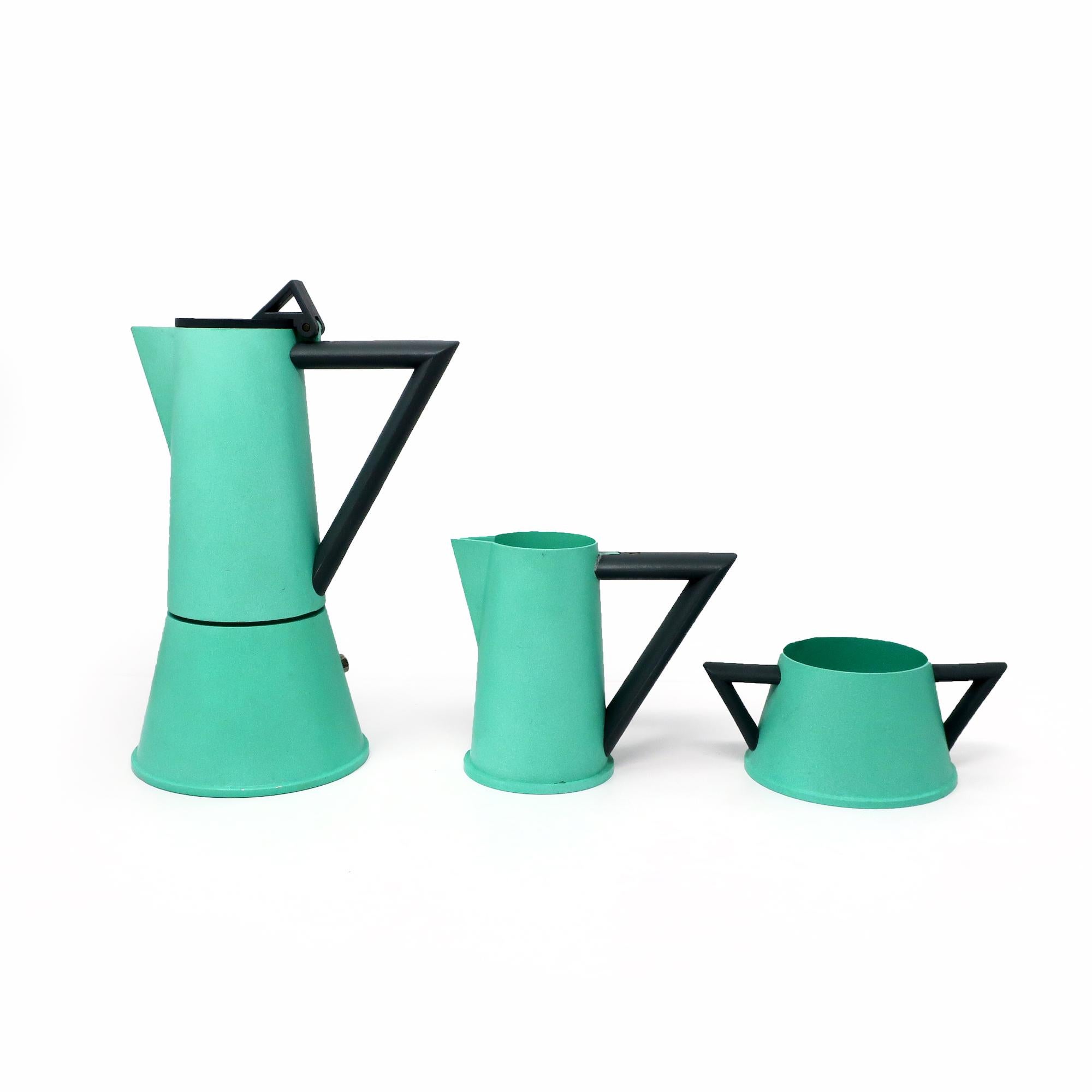 Post-Modern Postmodern Coffee Set by Ettore Sottsass for Lagostina