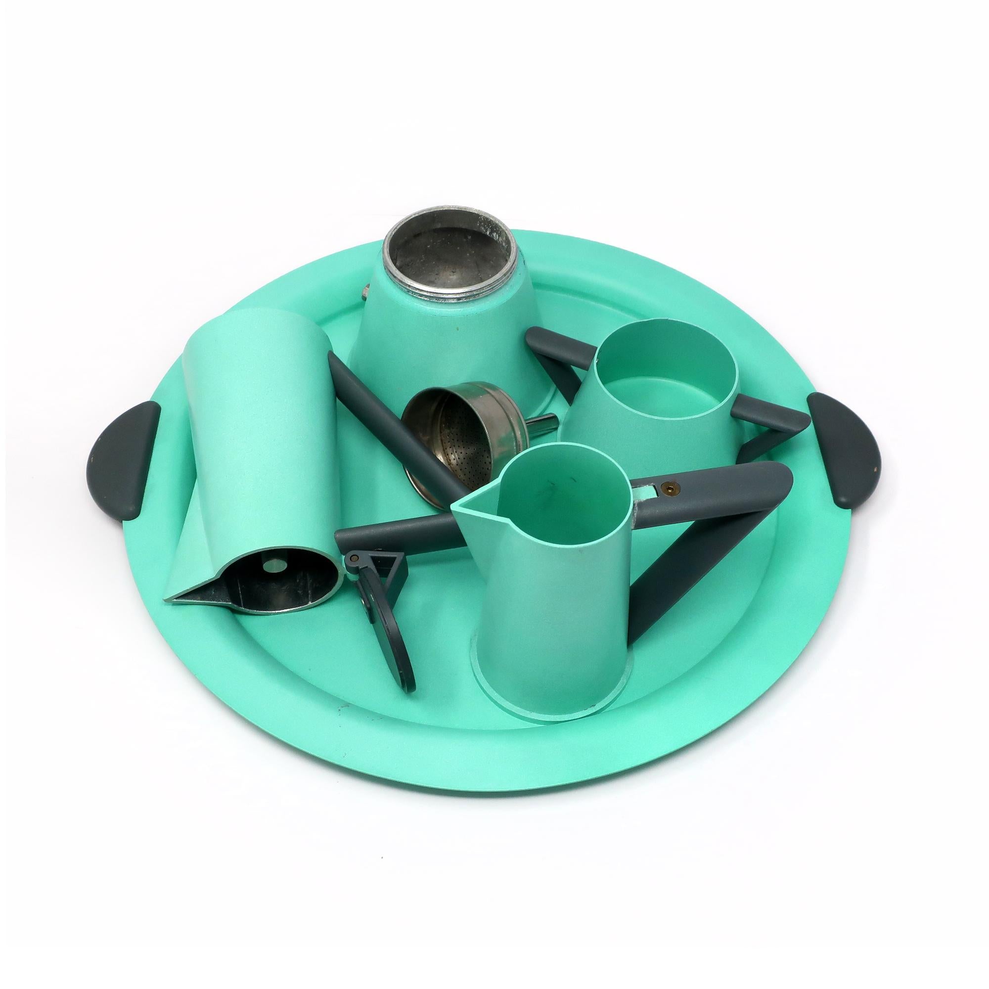 Postmodern Coffee Set by Ettore Sottsass for Lagostina In Good Condition In Brooklyn, NY
