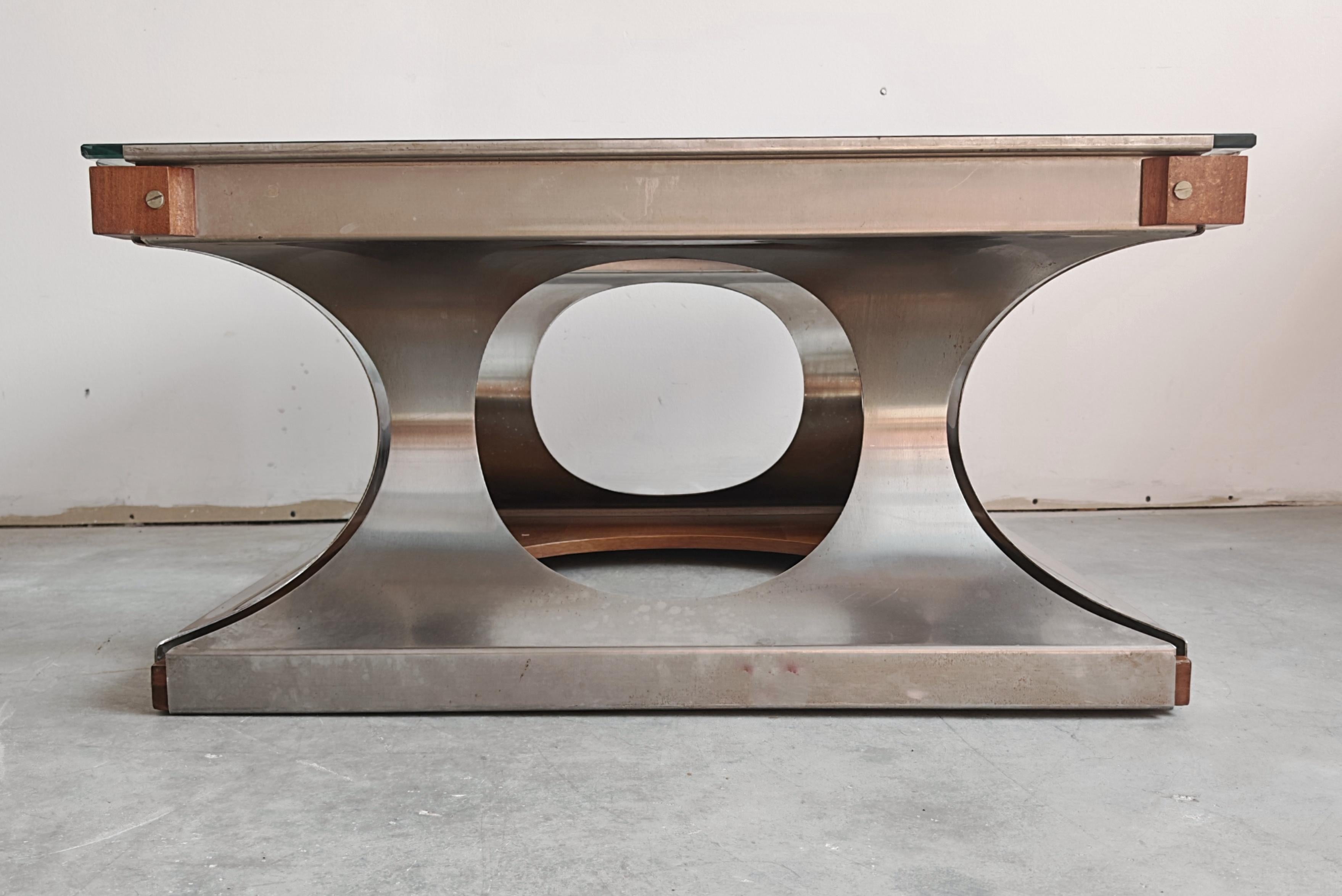 Postmodern Coffee Table designed by Francois Monnet for Kappa, France 1970s For Sale 4