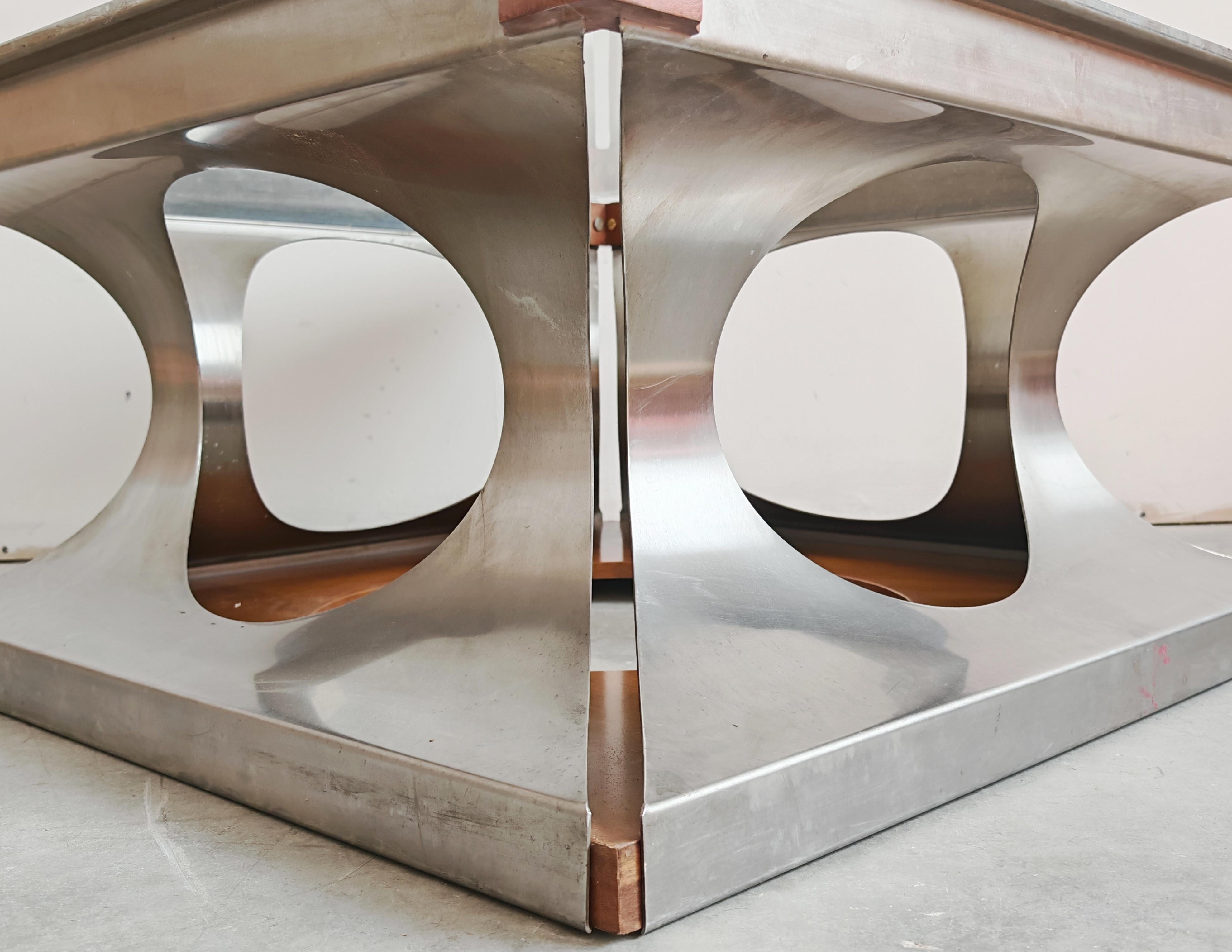 Postmodern Coffee Table designed by Francois Monnet for Kappa, France 1970s For Sale 5