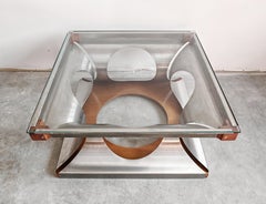 Postmodern Coffee Table designed by Francois Monnet for Kappa, France 1970s