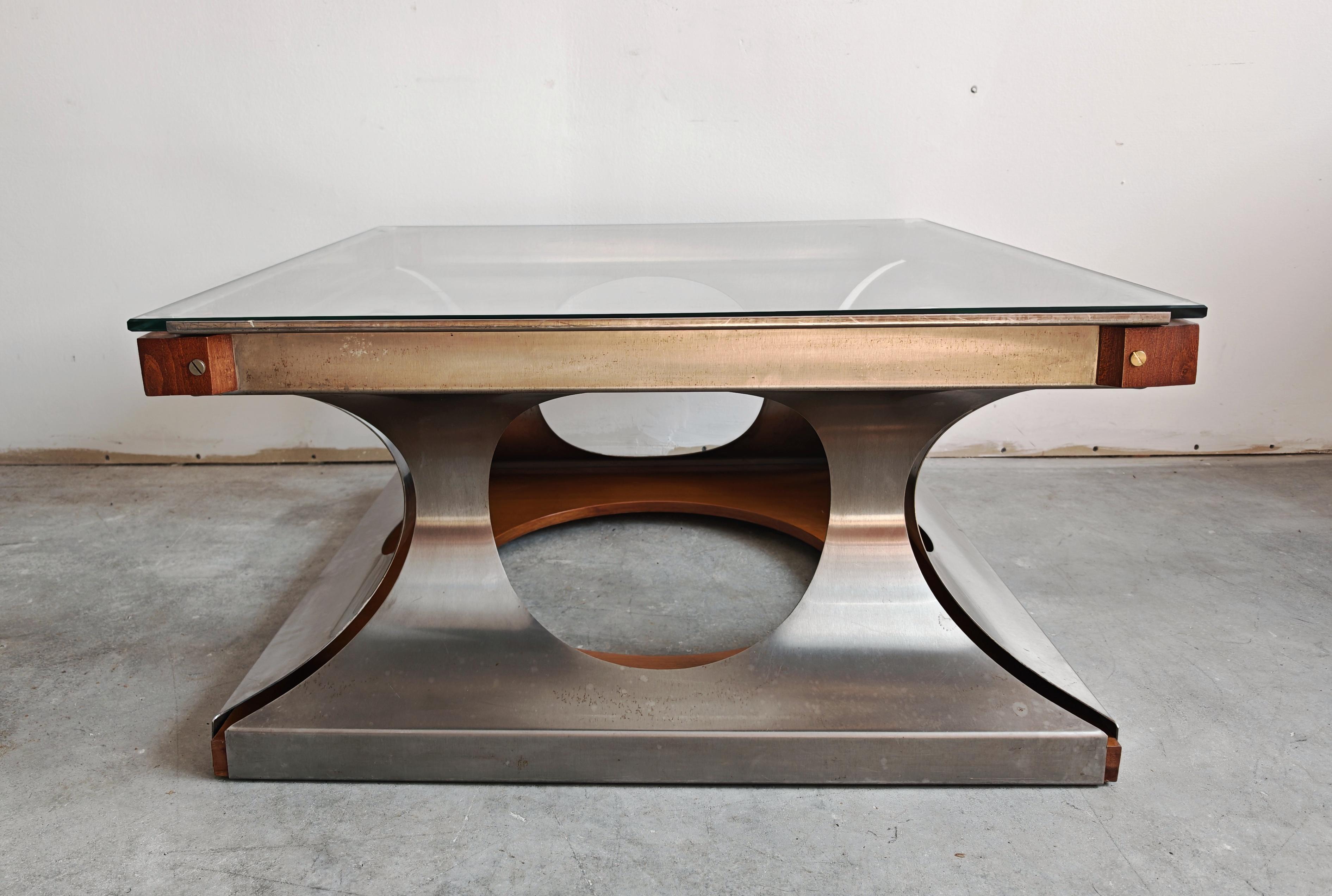Post-Modern Postmodern Coffee Table designed by Francois Monnet for Kappa, France 1970s For Sale