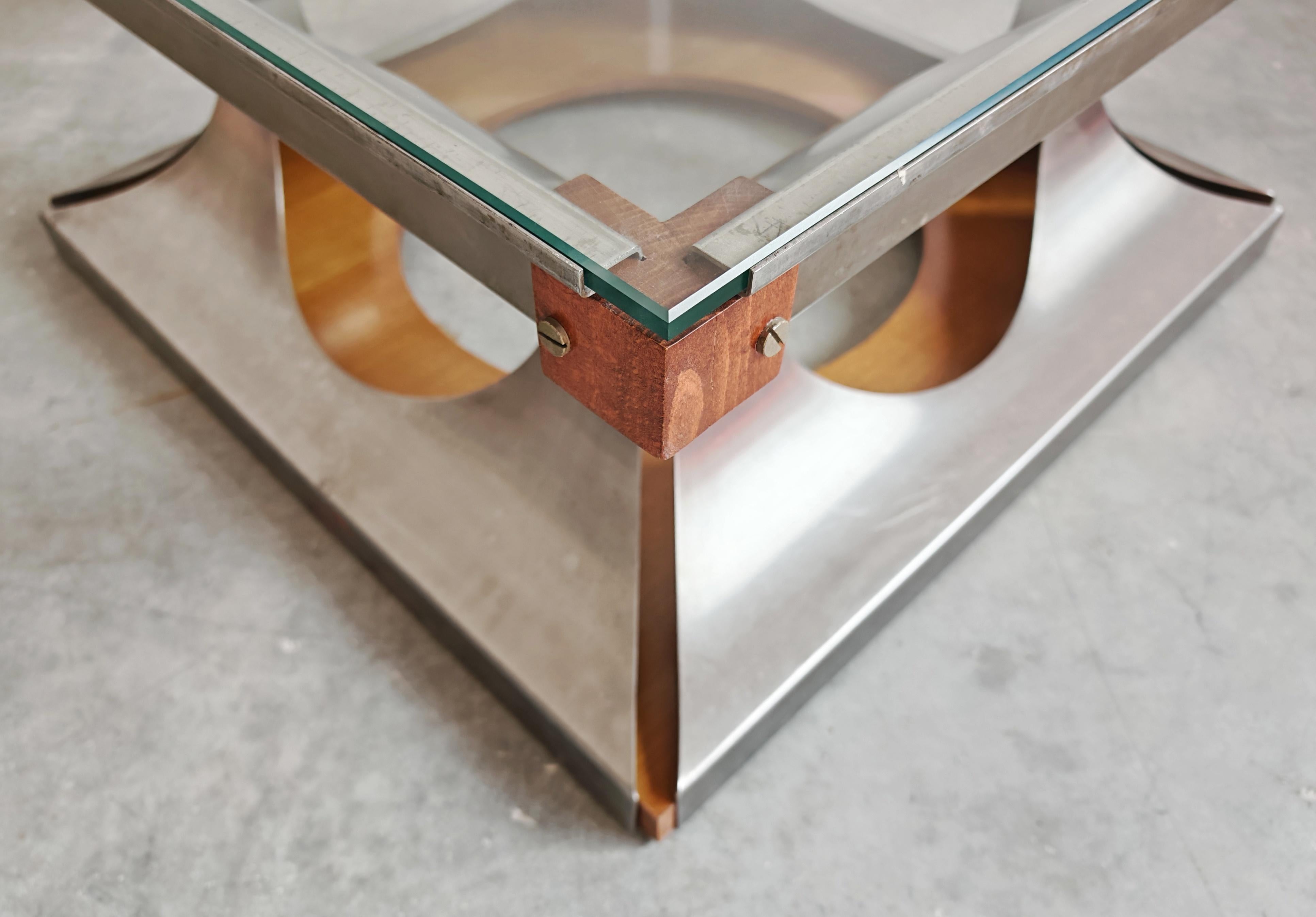 French Postmodern Coffee Table designed by Francois Monnet for Kappa, France 1970s For Sale