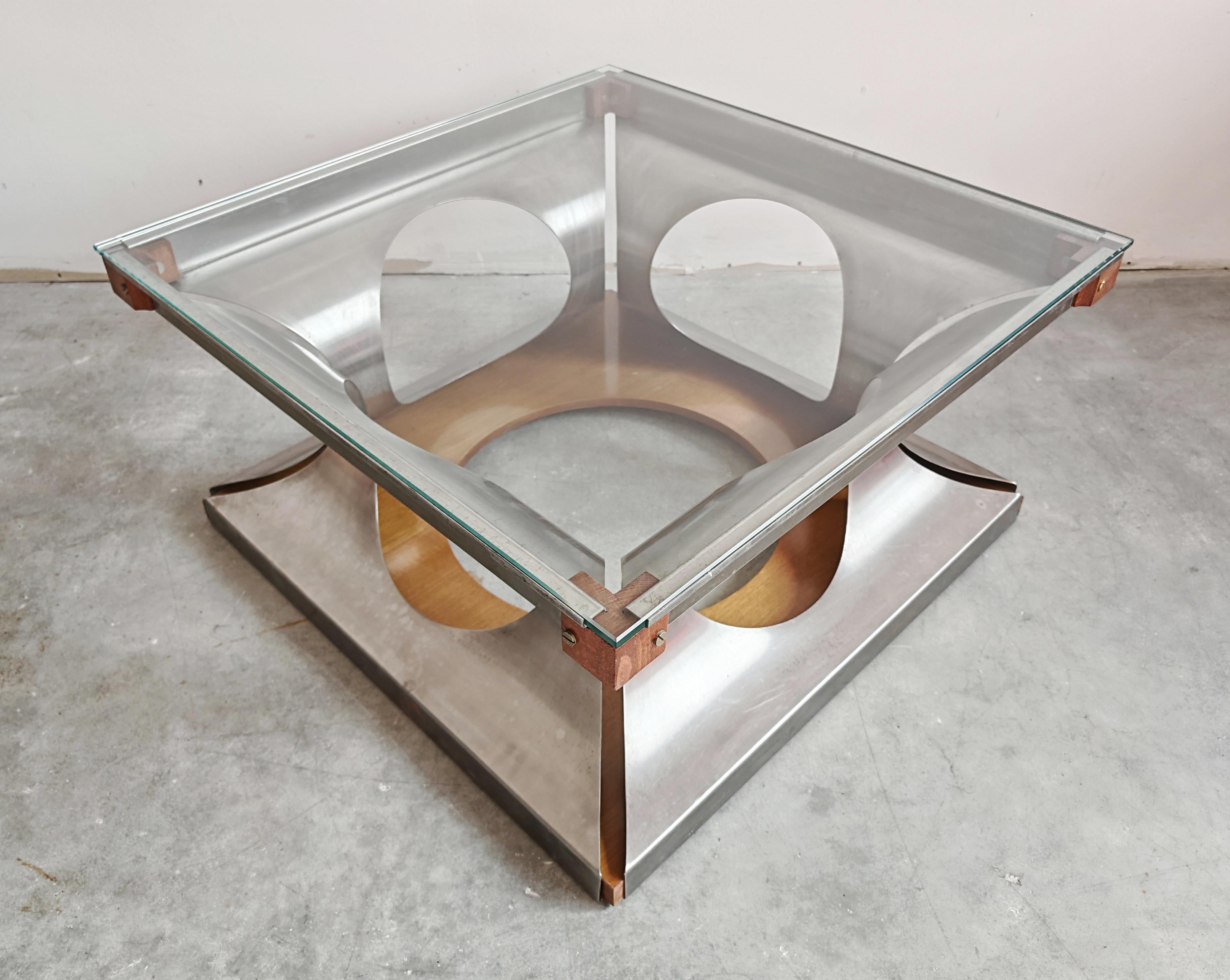 Postmodern Coffee Table designed by Francois Monnet for Kappa, France 1970s In Good Condition For Sale In Beograd, RS