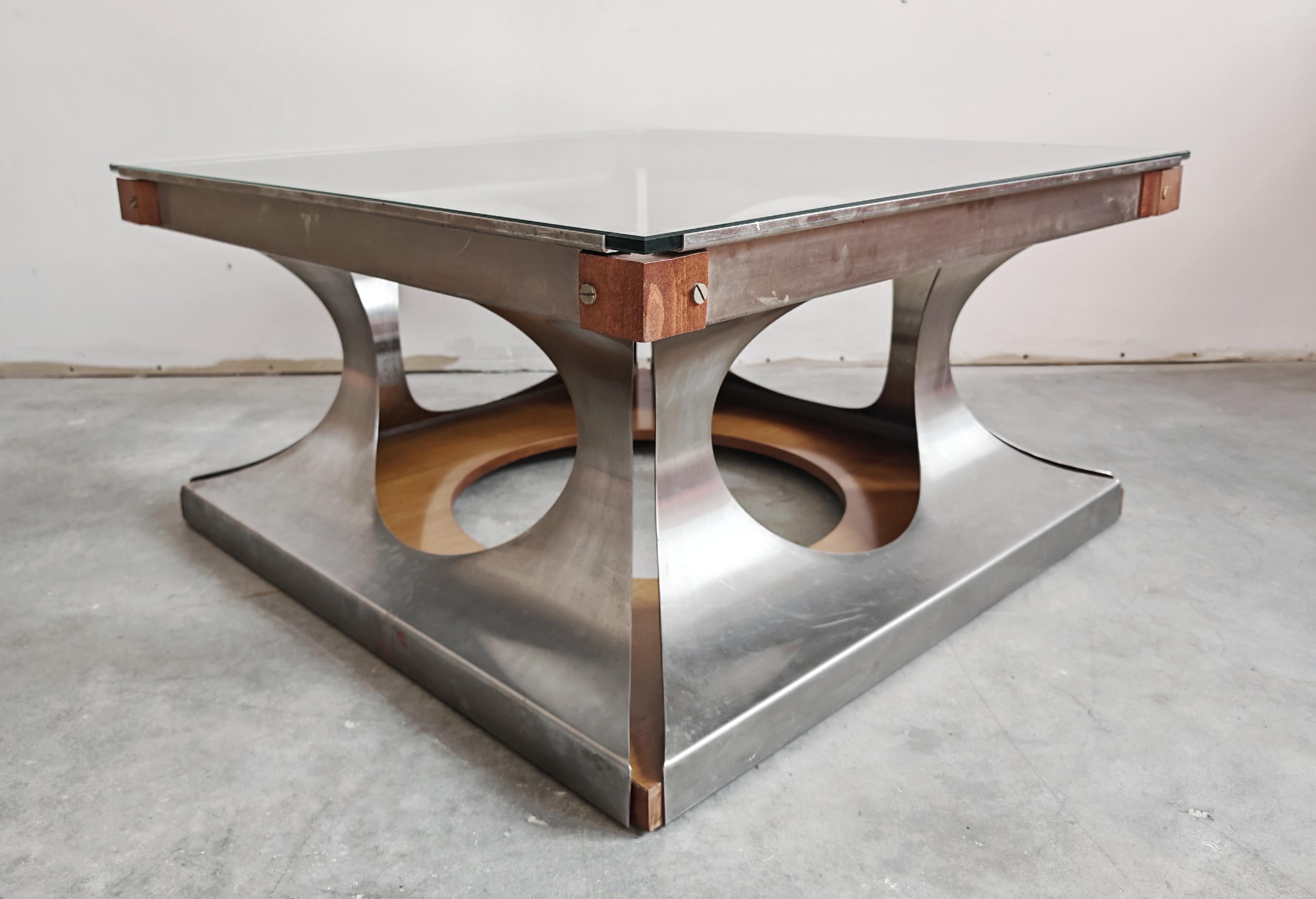 Late 20th Century Postmodern Coffee Table designed by Francois Monnet for Kappa, France 1970s For Sale