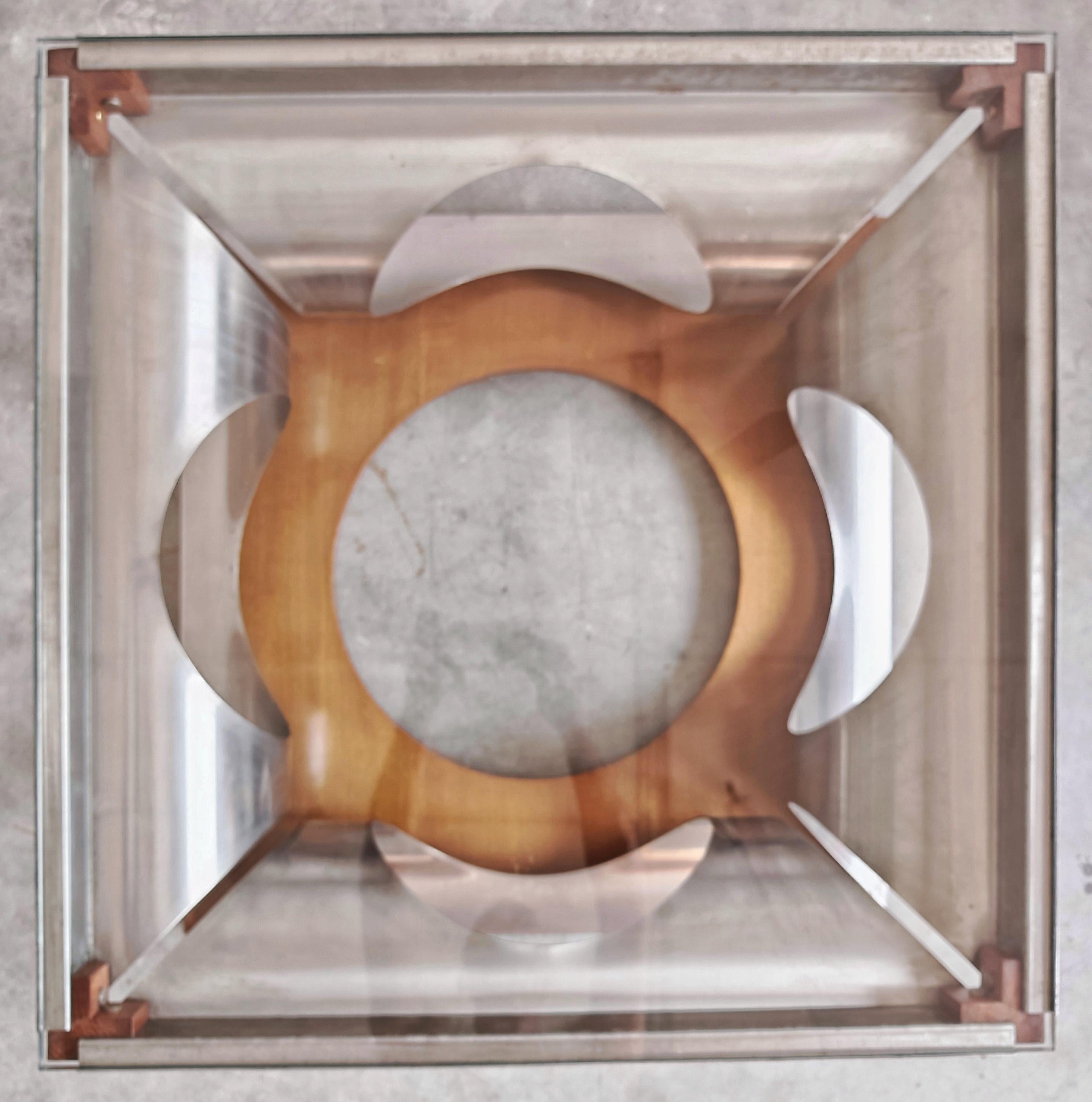 Postmodern Coffee Table designed by Francois Monnet for Kappa, France 1970s For Sale 1