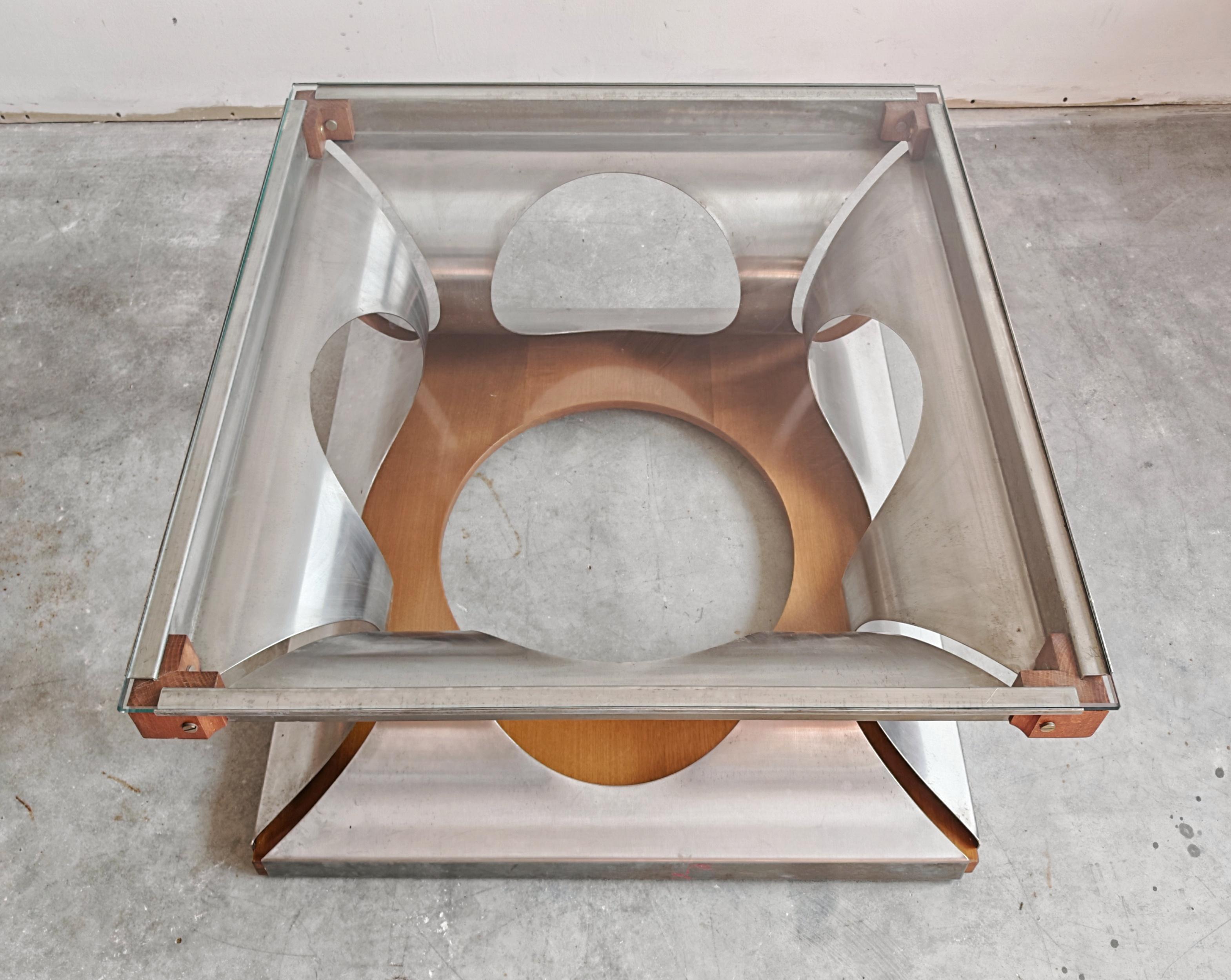 Postmodern Coffee Table designed by Francois Monnet for Kappa, France 1970s For Sale 2