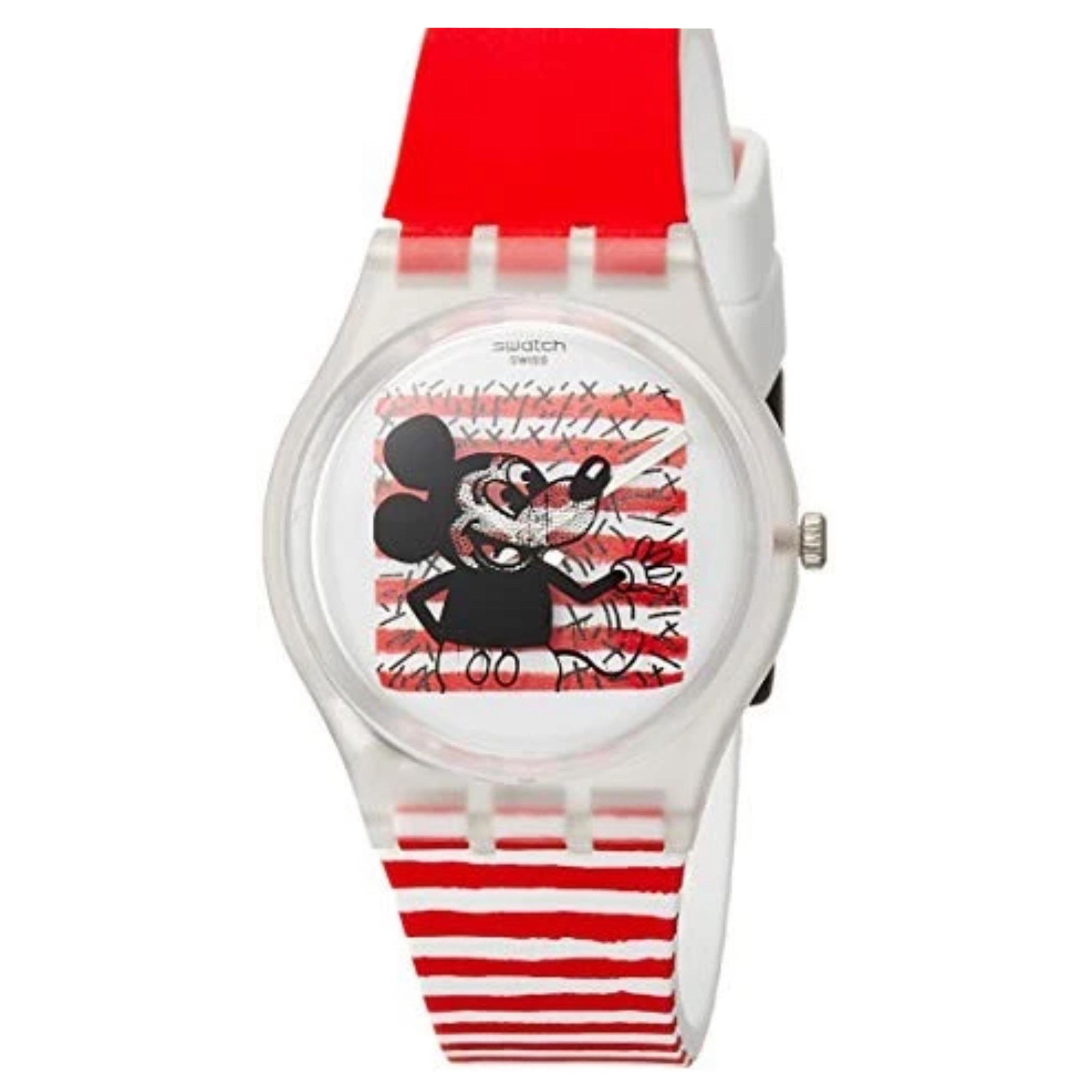 Postmodern Collectible Swatch Watch Keith Haring & Disney Collaboration NIB en vente