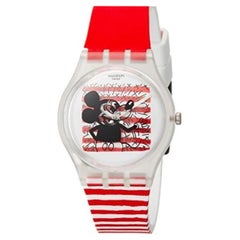 Used Postmodern Collectible Swatch Watch Keith Haring & Disney Collaboration NIB