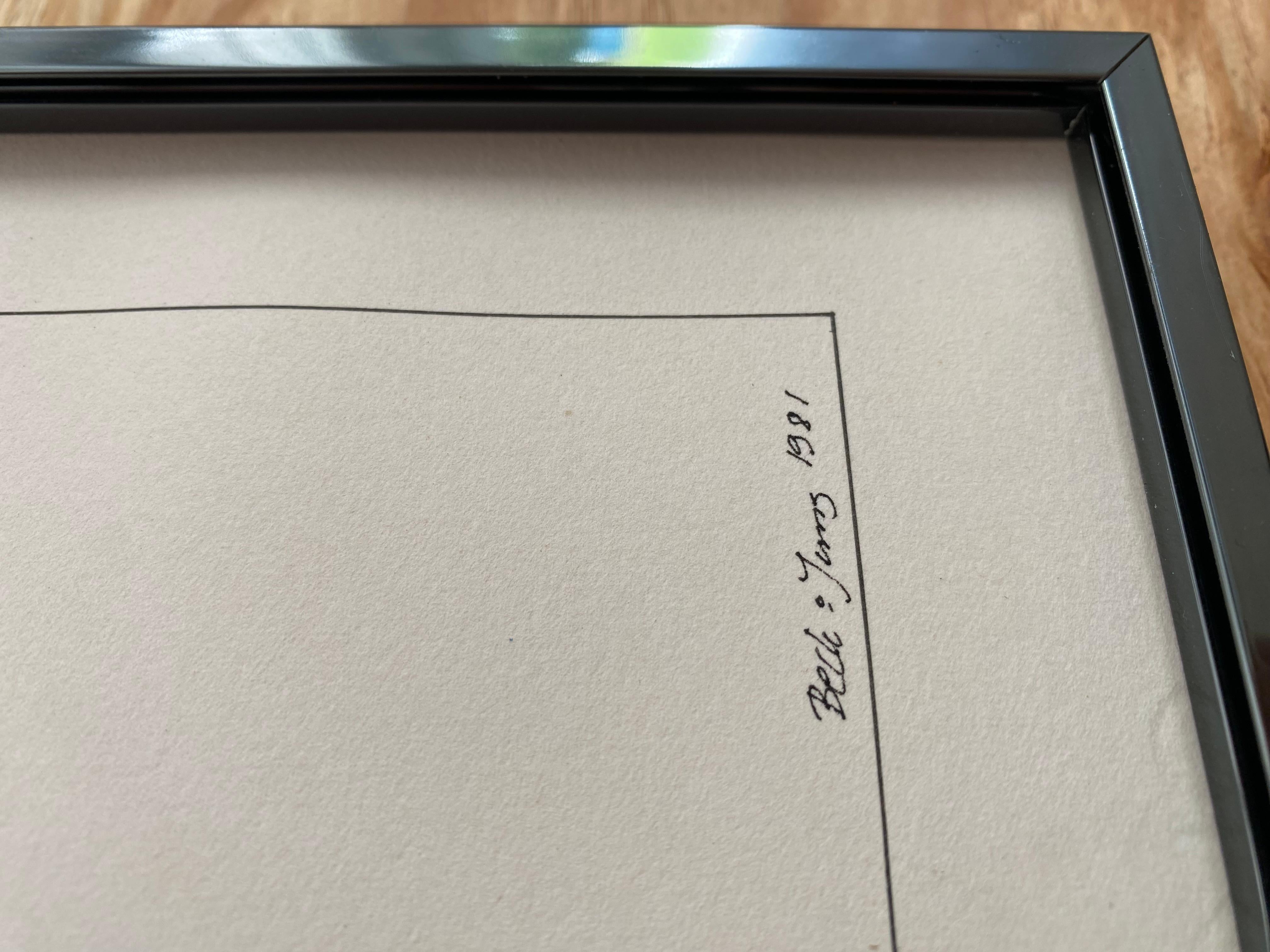 Postmoderne bunte Würfellithographie (1981) im Angebot 2
