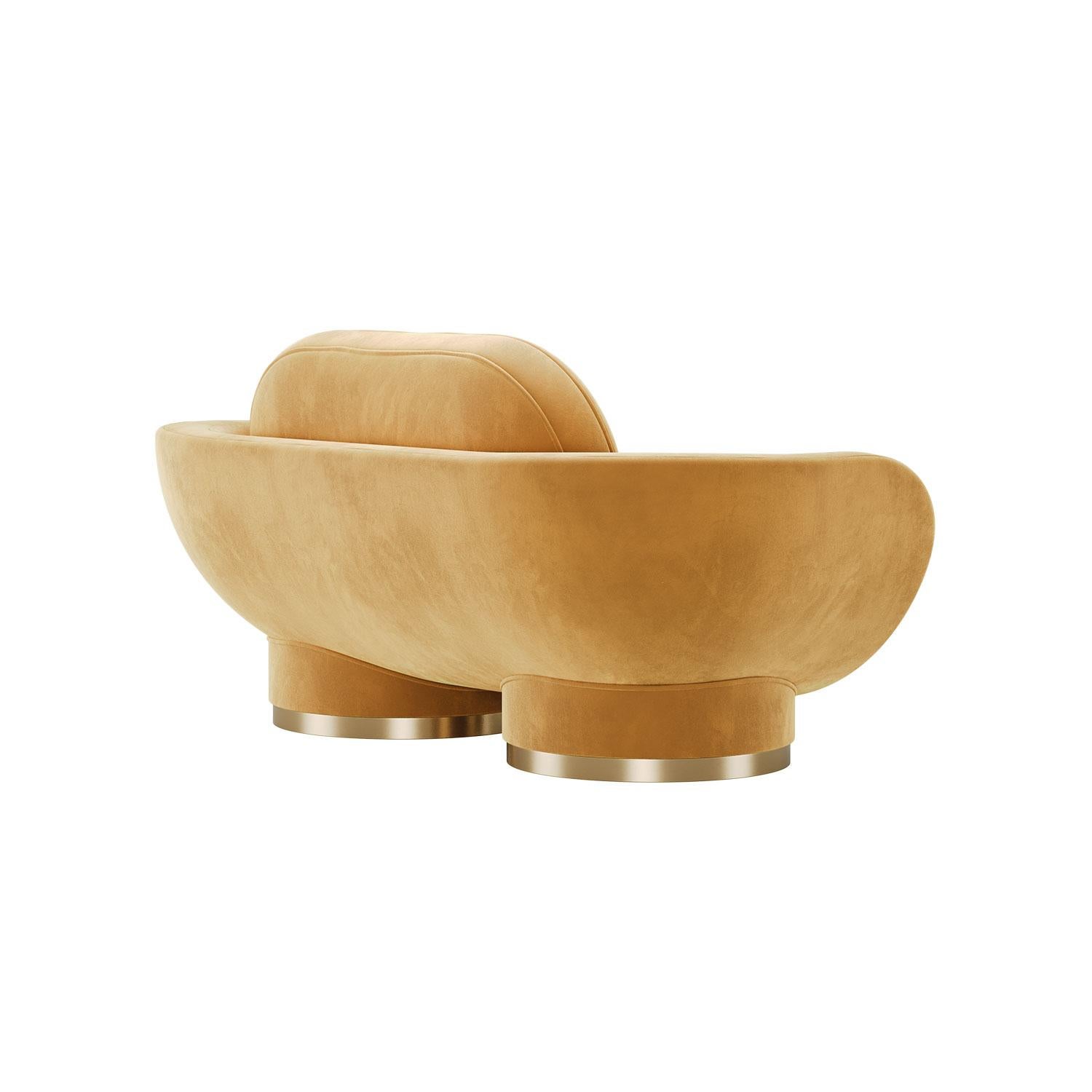 Modern Postmodern Conde 2 Seat Sofa by Mavo Atelier For Sale