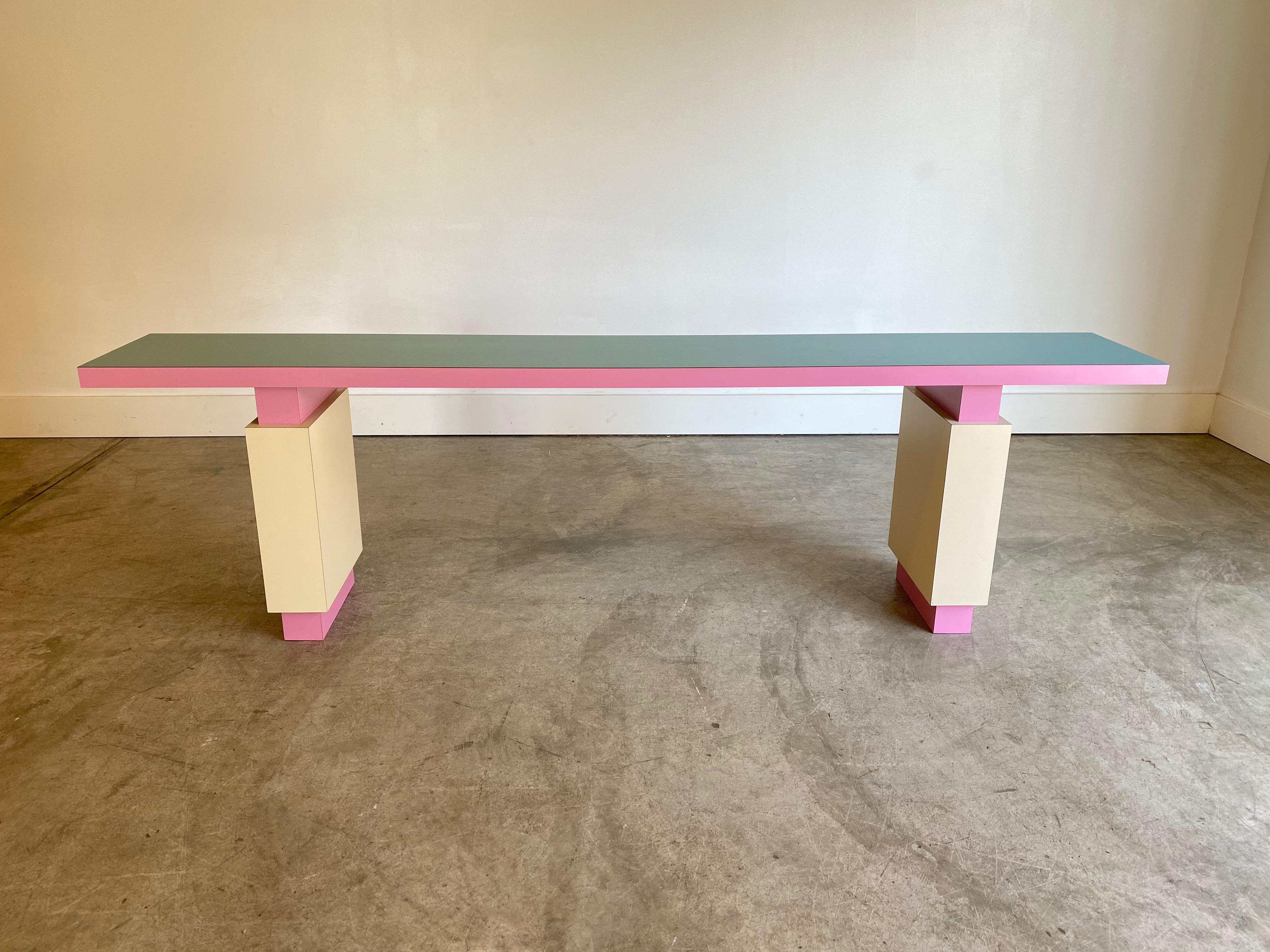 Postmodern Console Sofa Table Custom Made 2