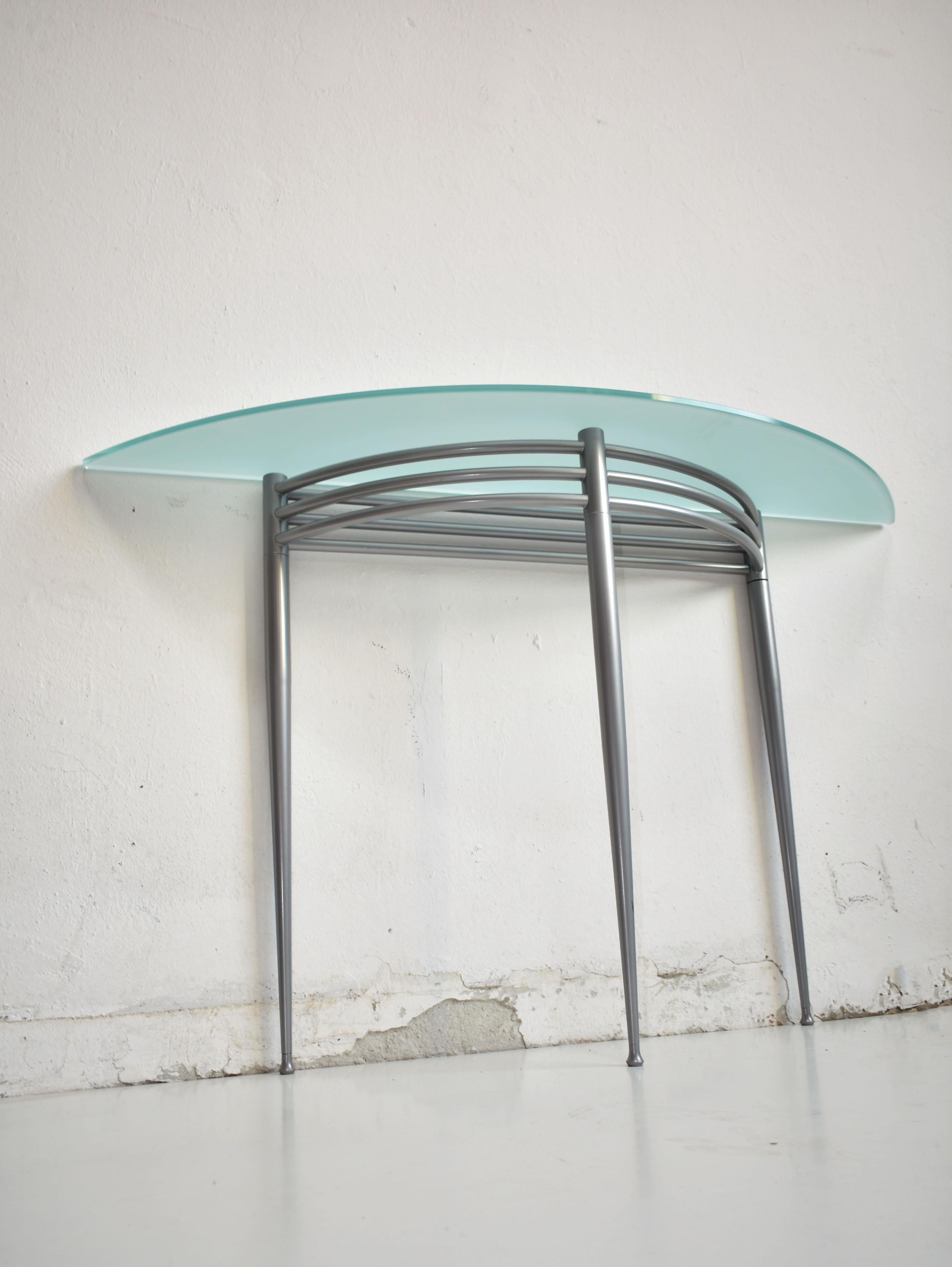 Post-Modern Postmodern Console Table Atlantique, Pascal Mourgue for Artelano, France, 1980s