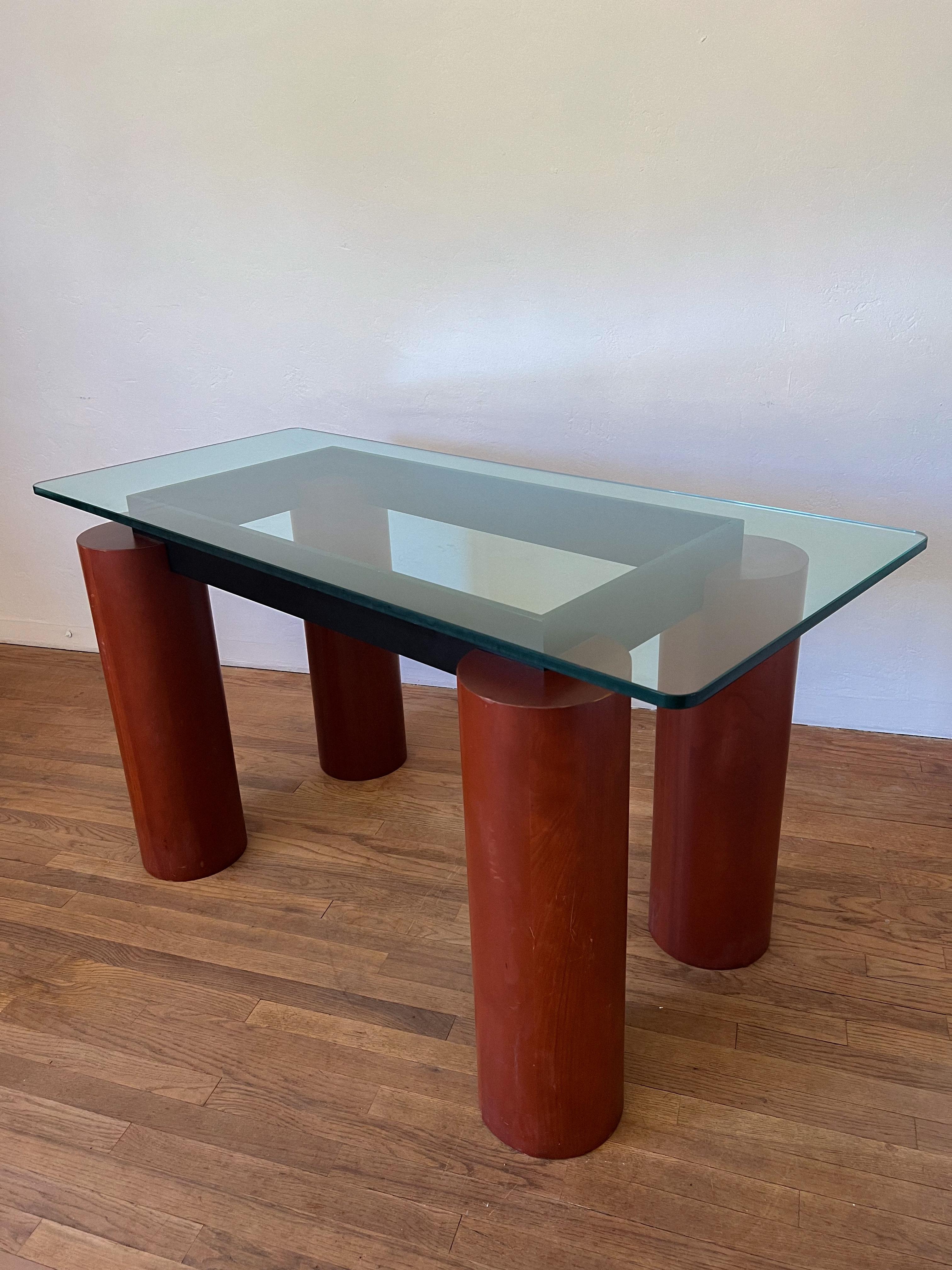 Late 20th Century Postmodern Console Table in the Style of Lela & Massimo Vignelli’s “Serenissimo” For Sale