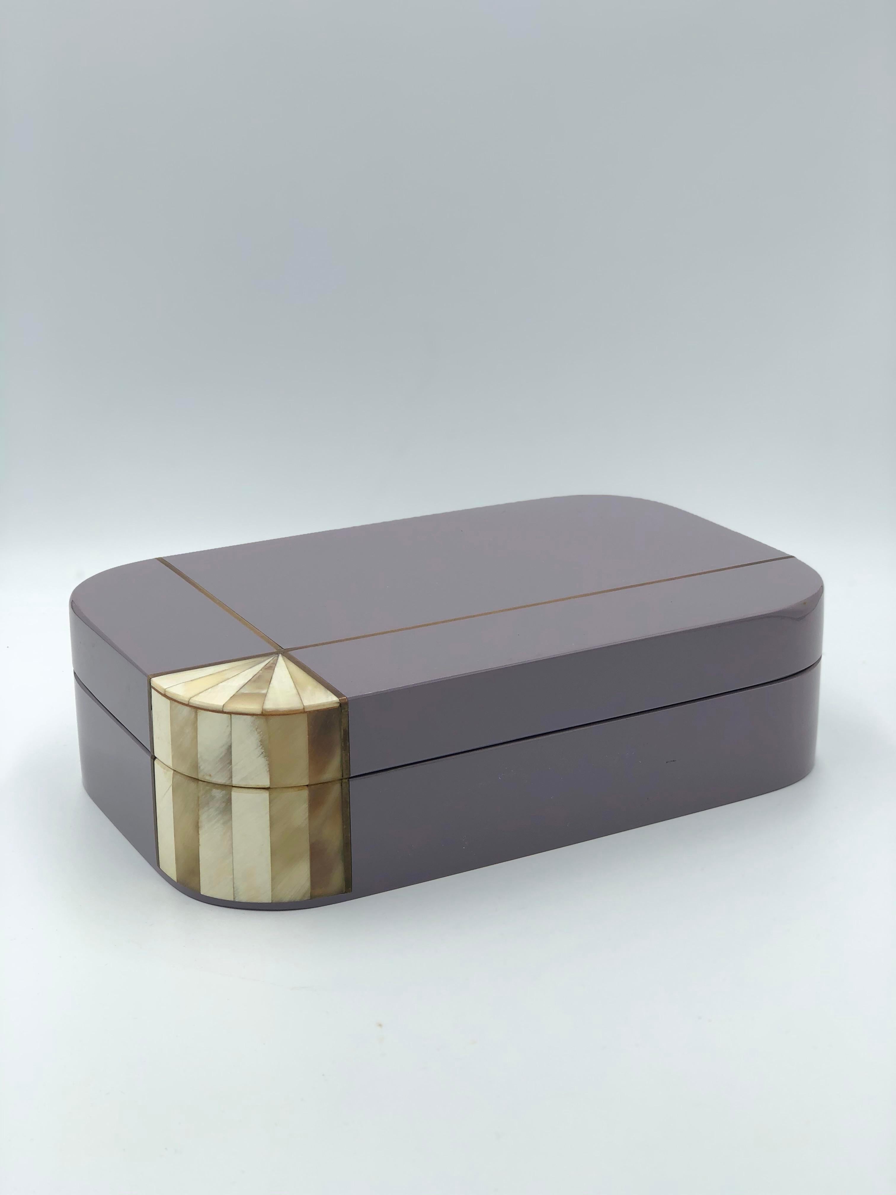 Post-Modern Postmodern Contemporary Lacquer Dresser Box Made in Italy For Sale