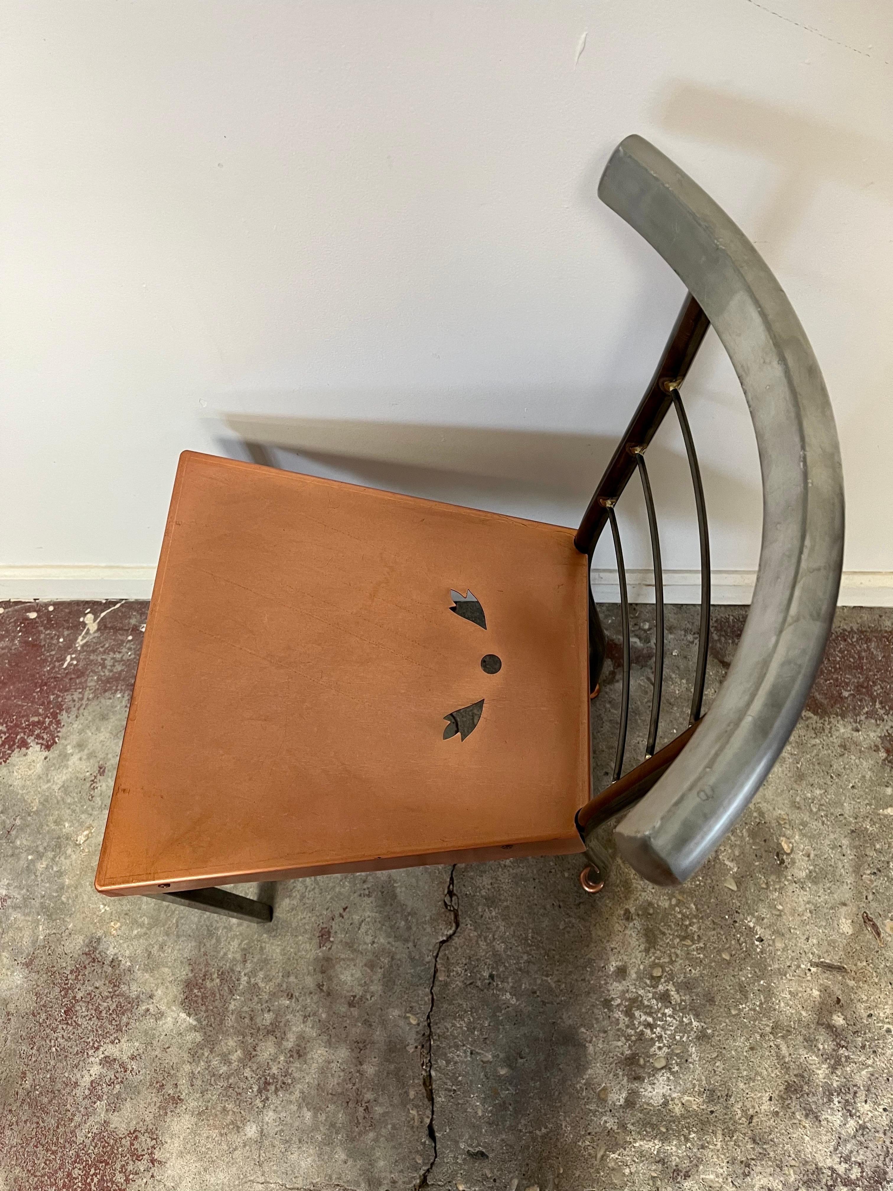 20th Century Postmodern Side Chair Bloomingdales For Sale