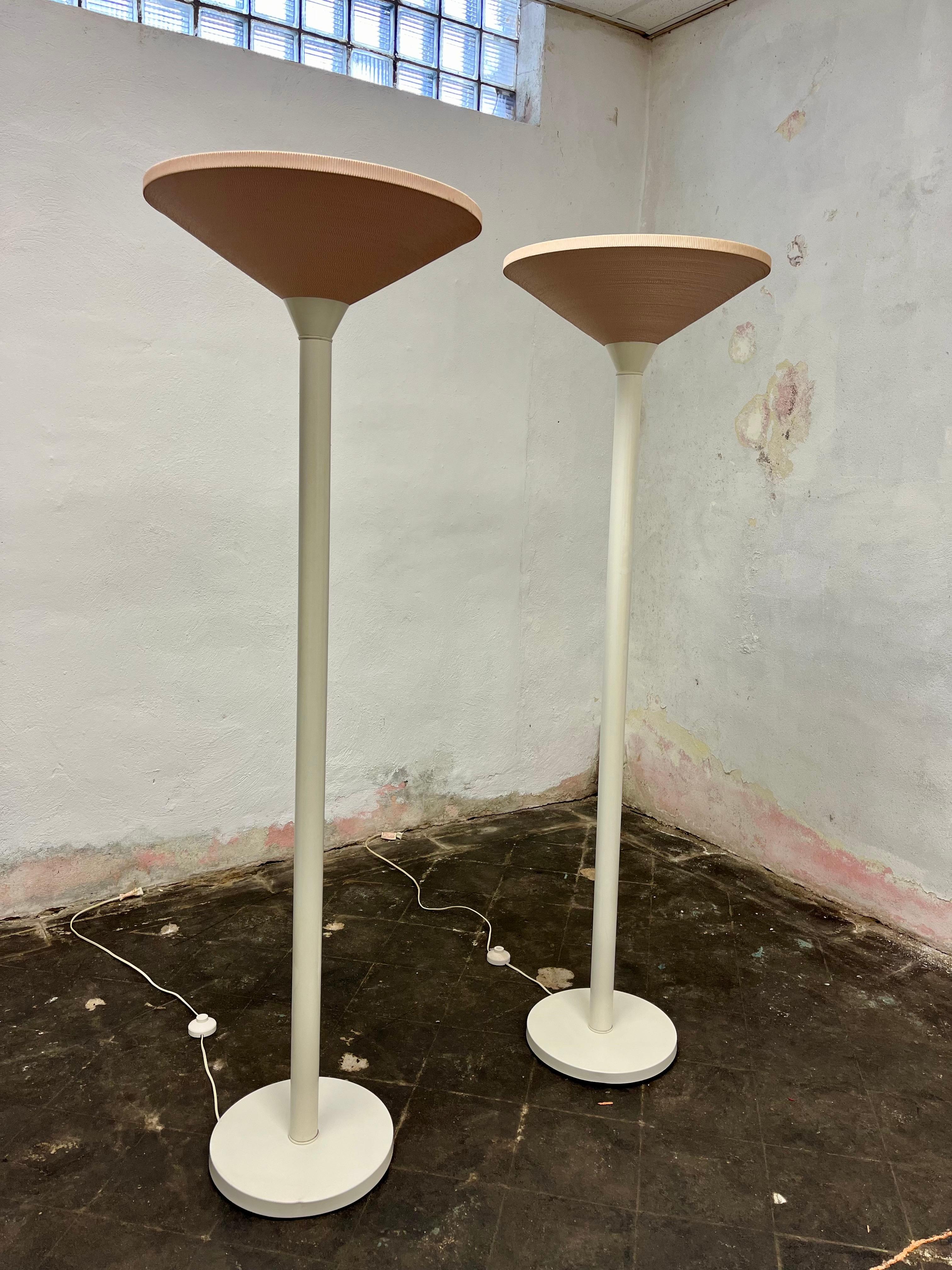 American Postmodern Gehry Van Pelt Corrugated Floor Lamps For Sale