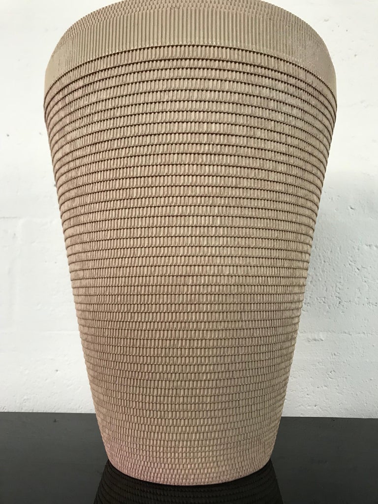 Postmodern Corrugated Cardboard Vase at 1stDibs