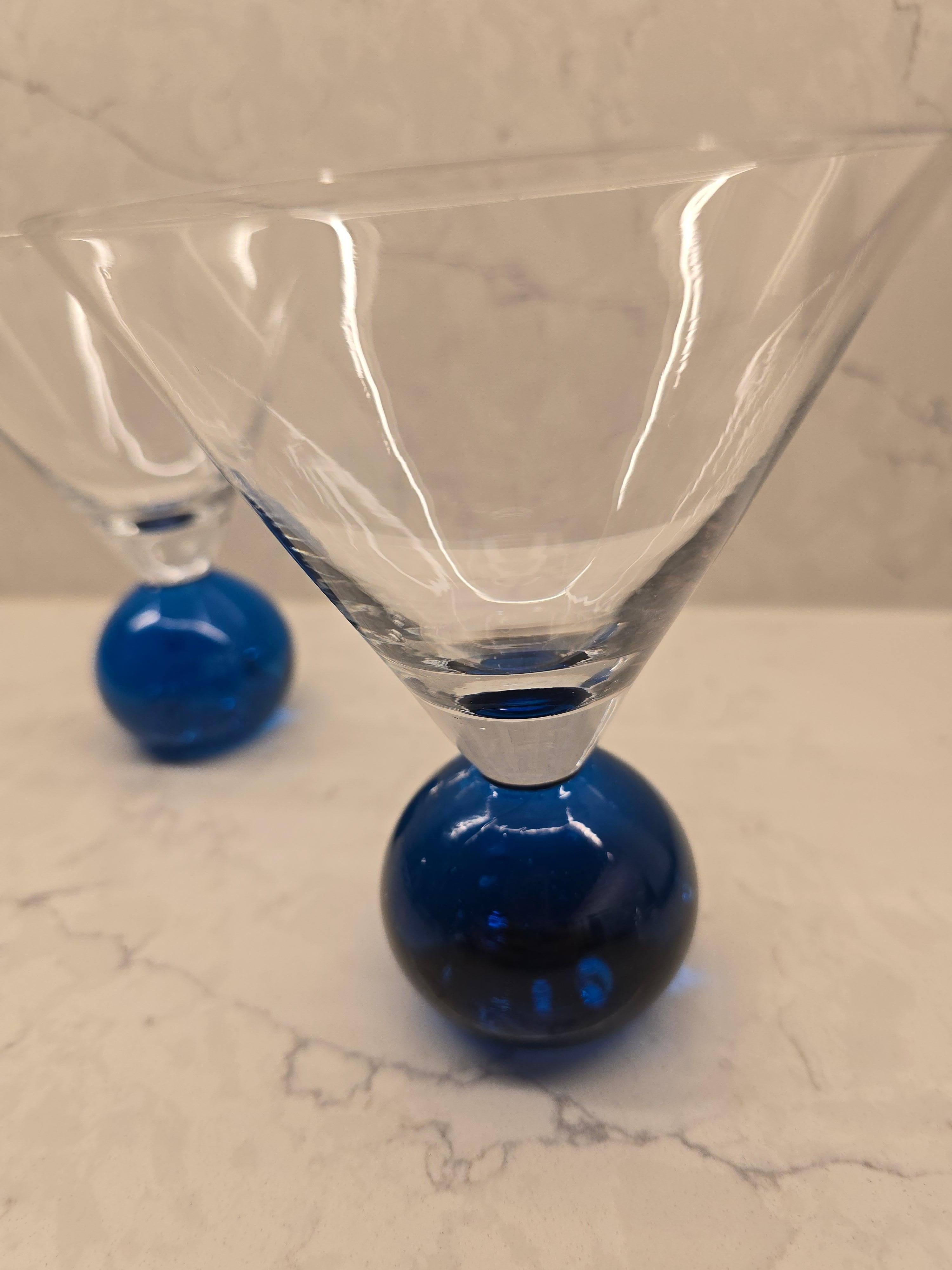 Unknown Postmodern Cosmo Martini Cocktail Set of 2 For Sale