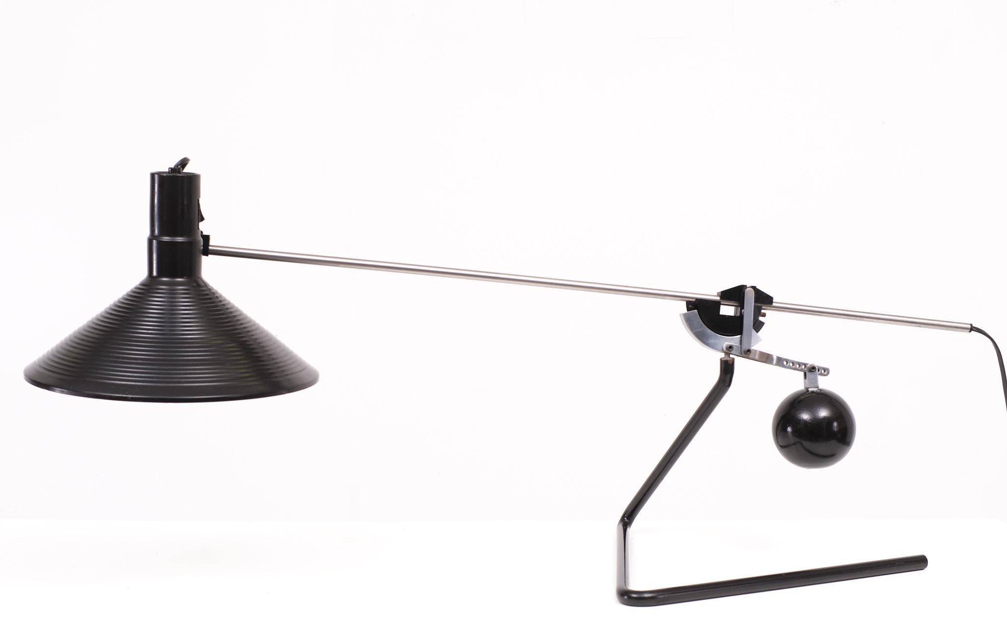 Postmodern Counterweight Desk Lamp Albert Sonneman, USA, 1970s For Sale 4