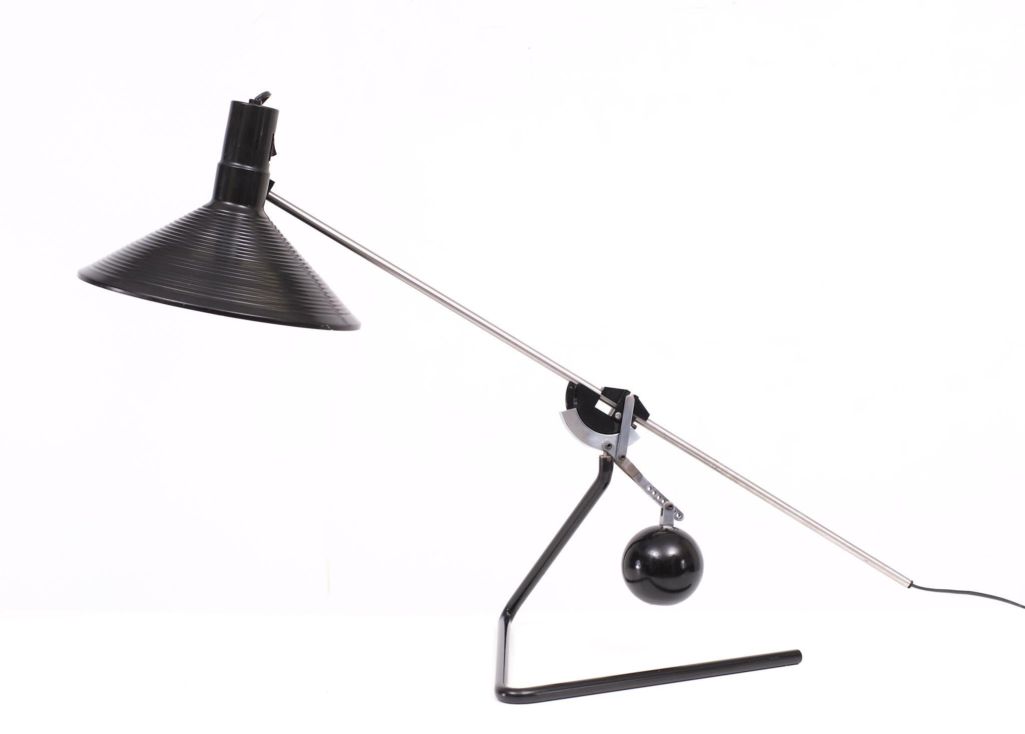 Postmodern Counterweight Desk Lamp Albert Sonneman, USA, 1970s