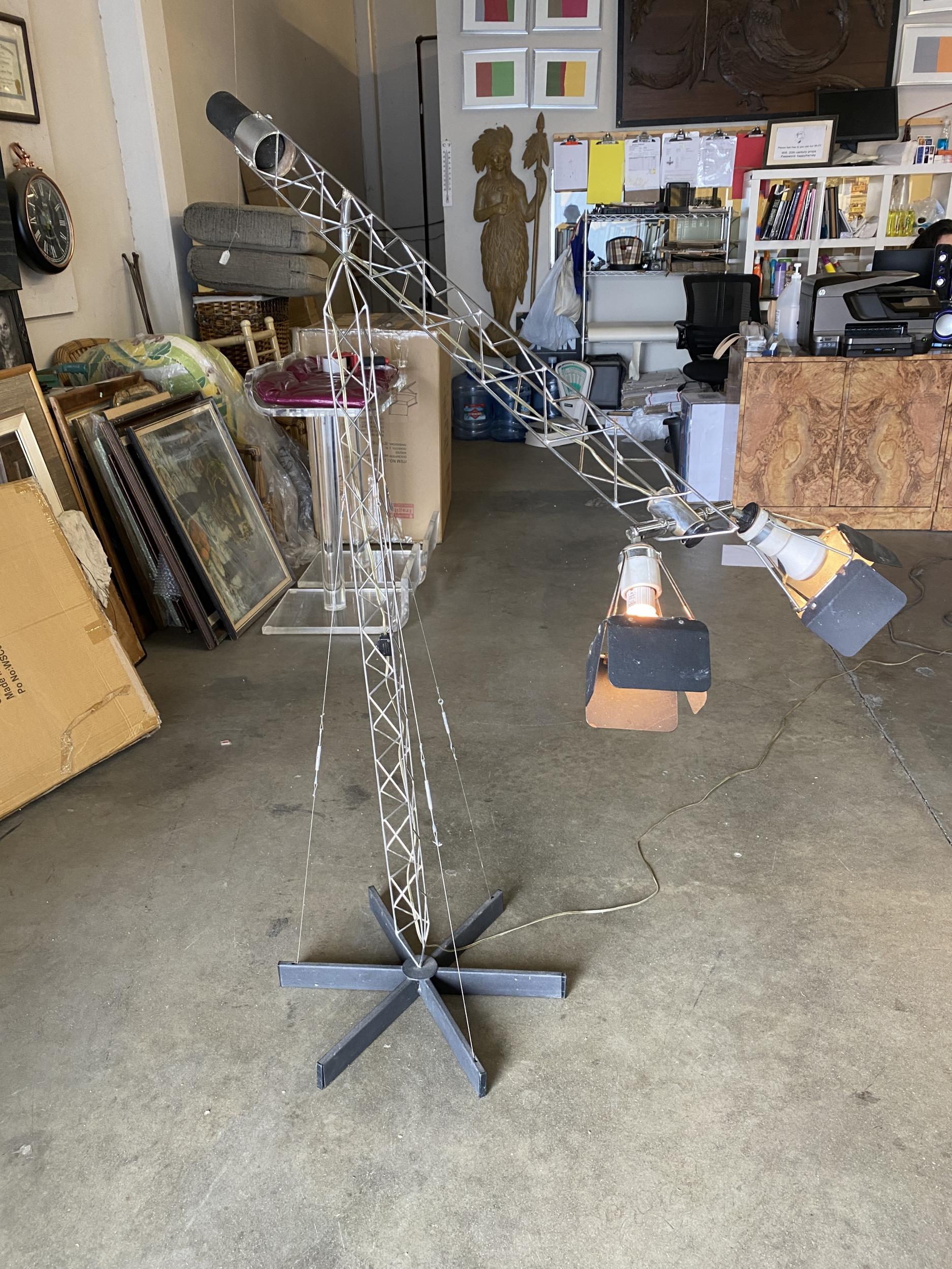 Postmodern Crane Floor Lamp by Curtis Jere 2