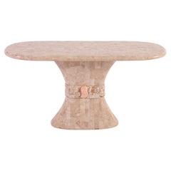 Postmodern Creamy Console Table - Italian Elegance with Regency Charm