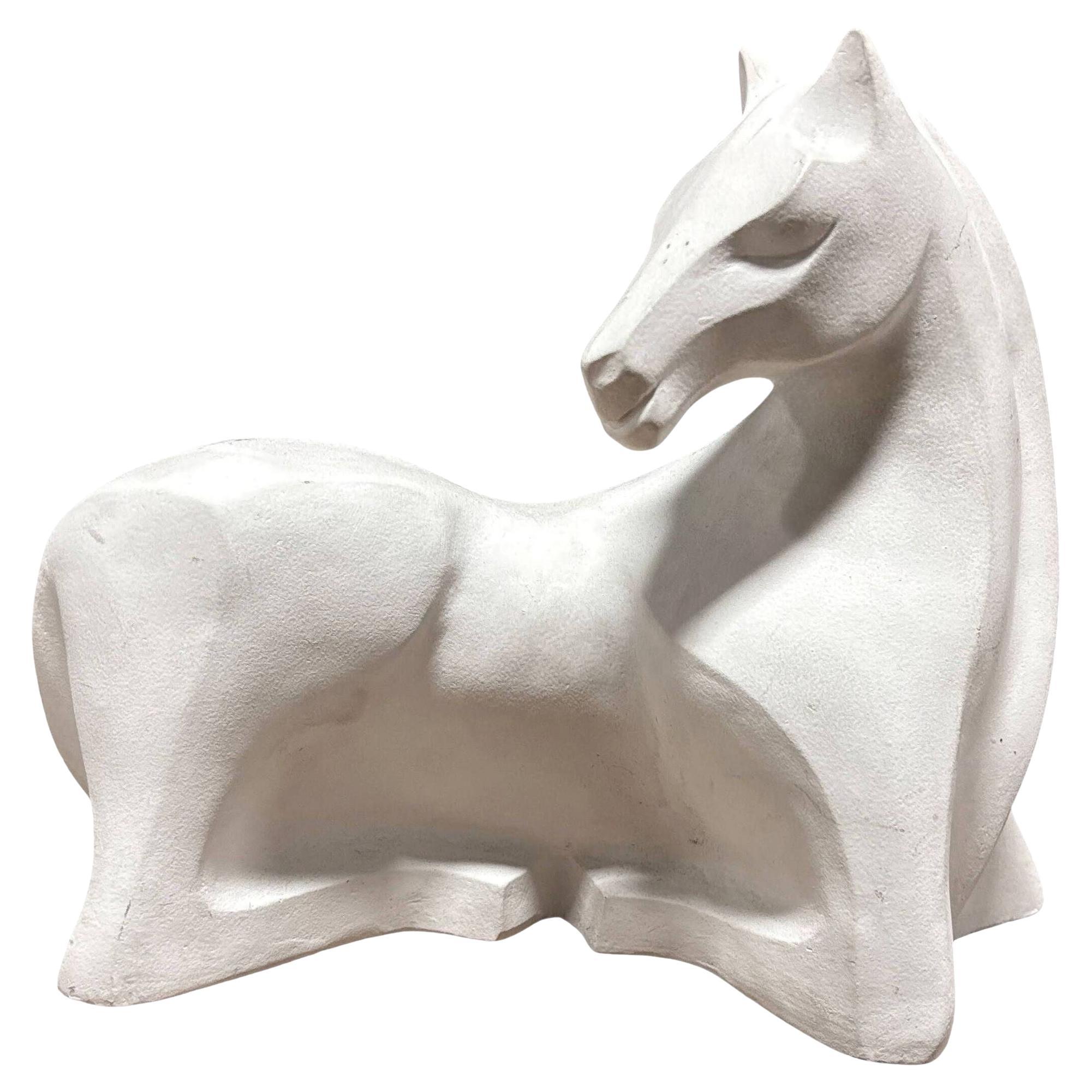 Sculpture de cheval cubiste postmoderne de Karin Swildens pour Austin Productions 1989
