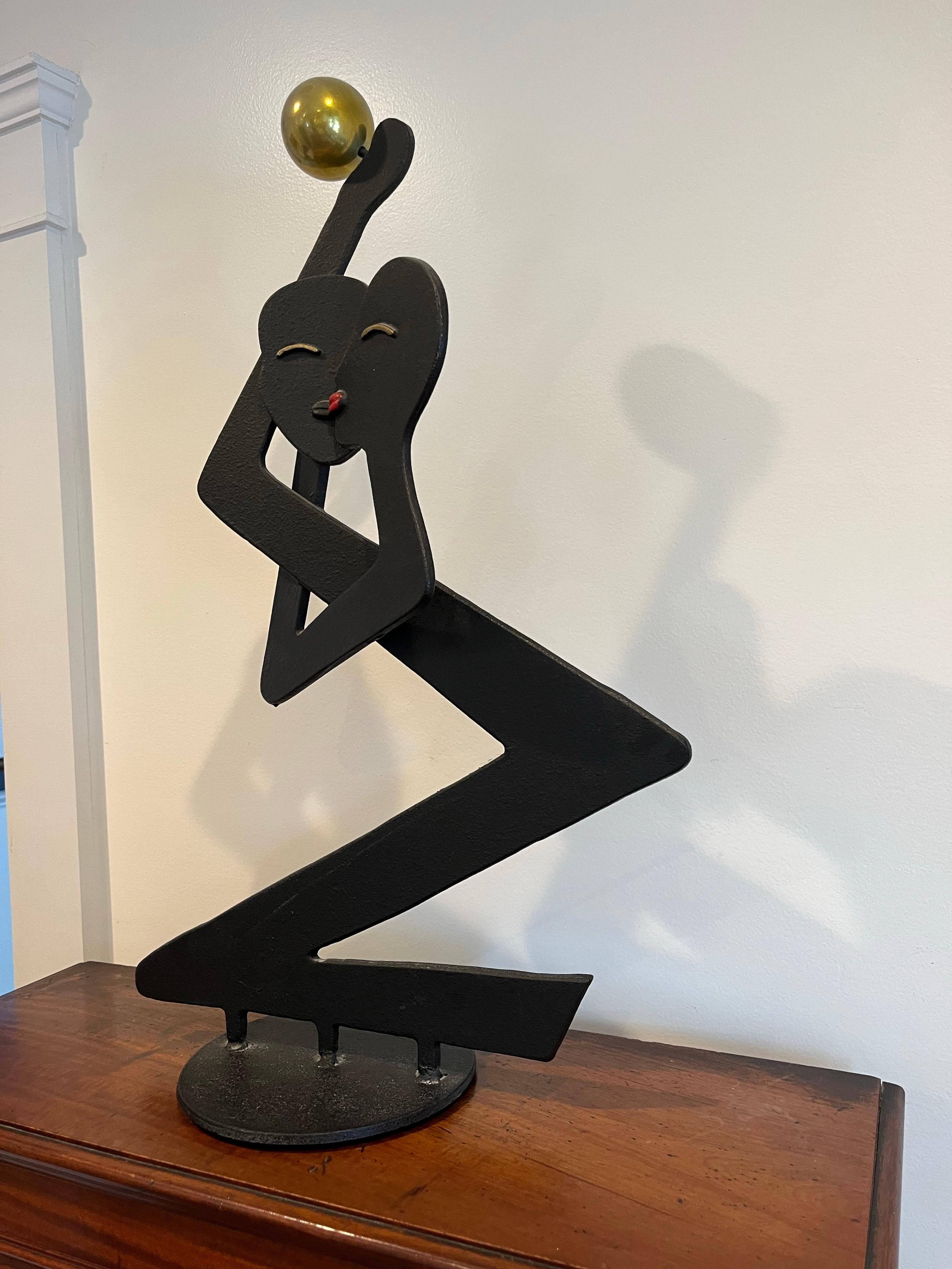 Métal Sculpture postmoderne de Curtis Jere en vente