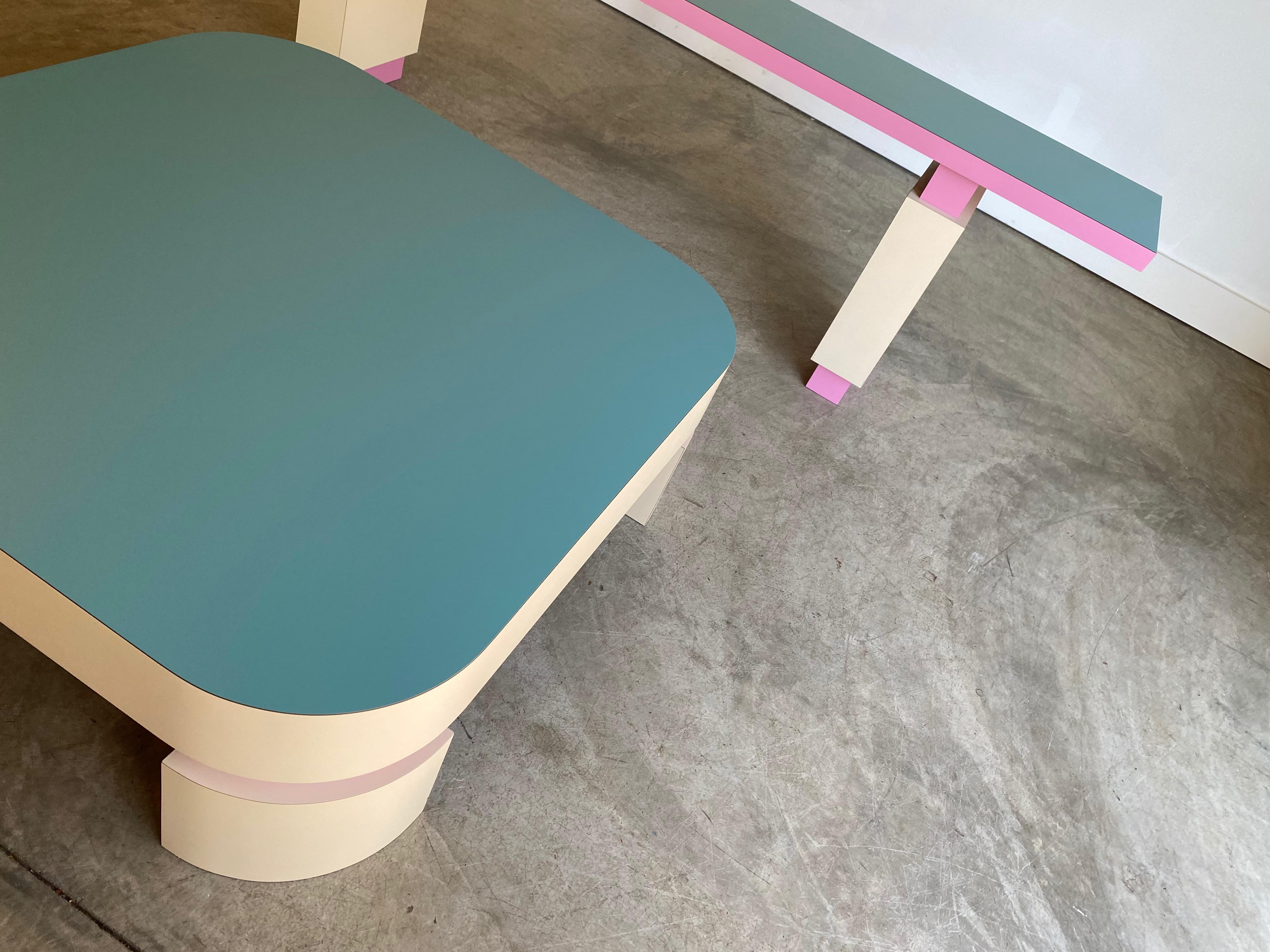 Post-Modern Postmodern Custom Square Coffee Table