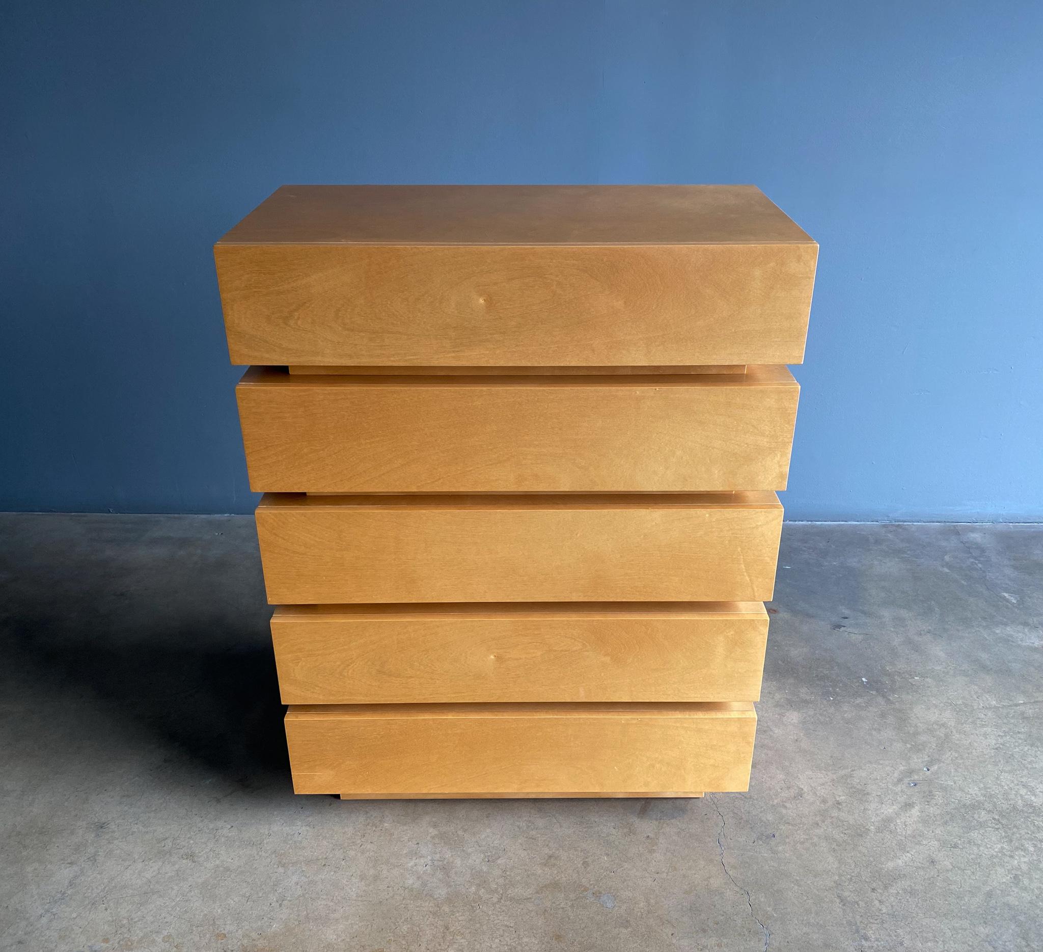 Postmodern Custom Stacked Chest of Drawers, 1990's 4